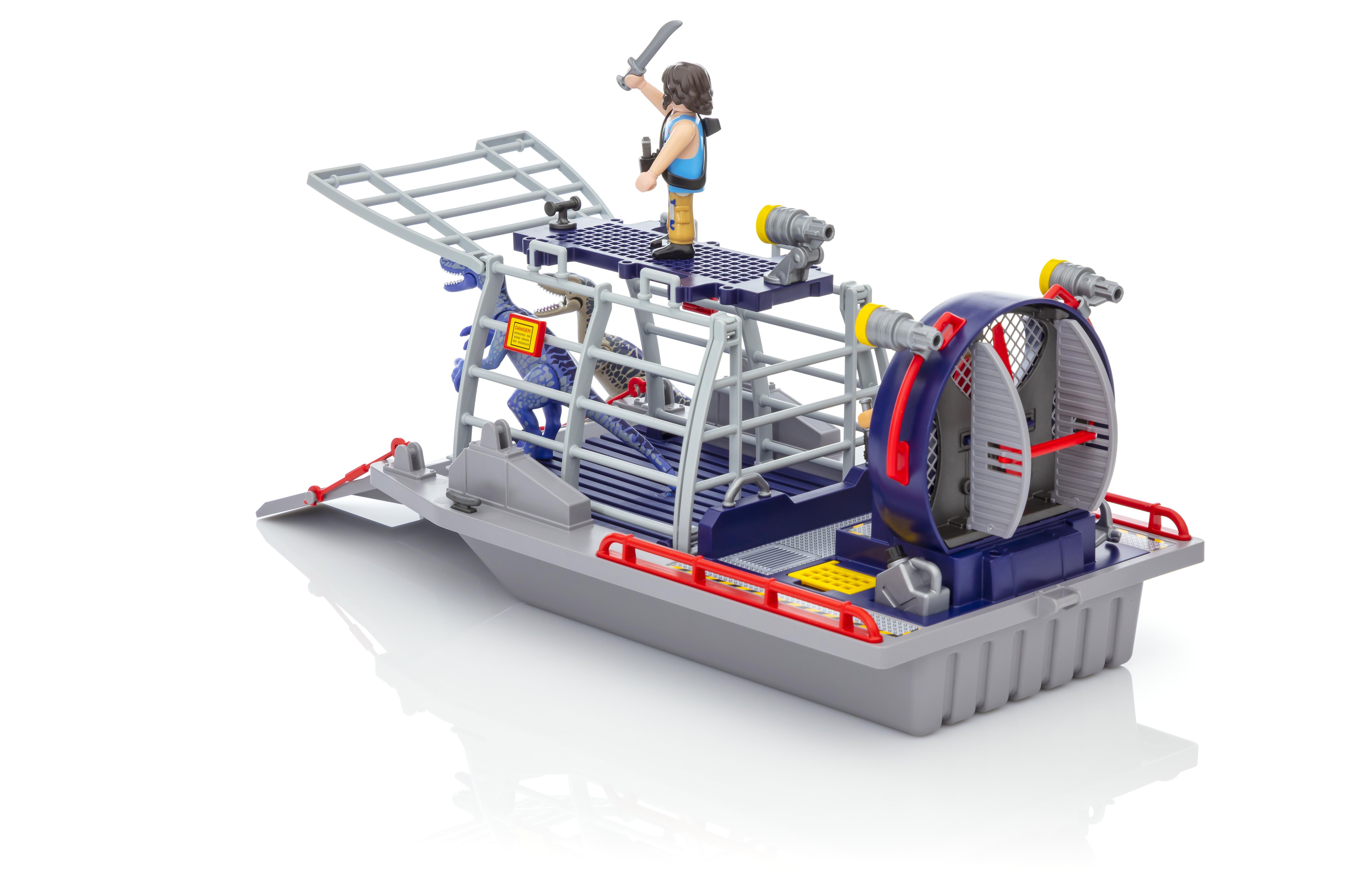 playmobil enemy airboat with raptor