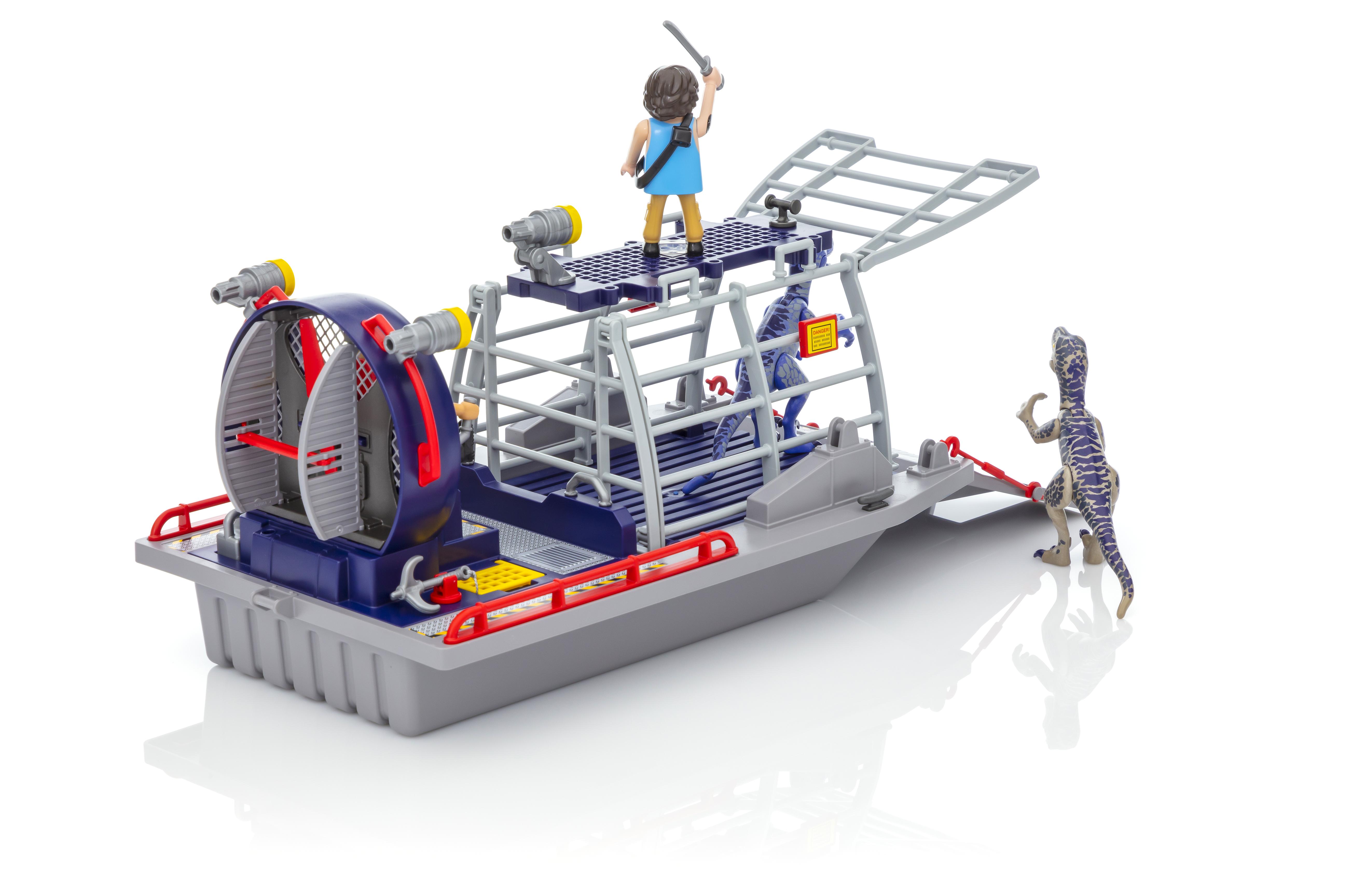 playmobil enemy airboat with raptor