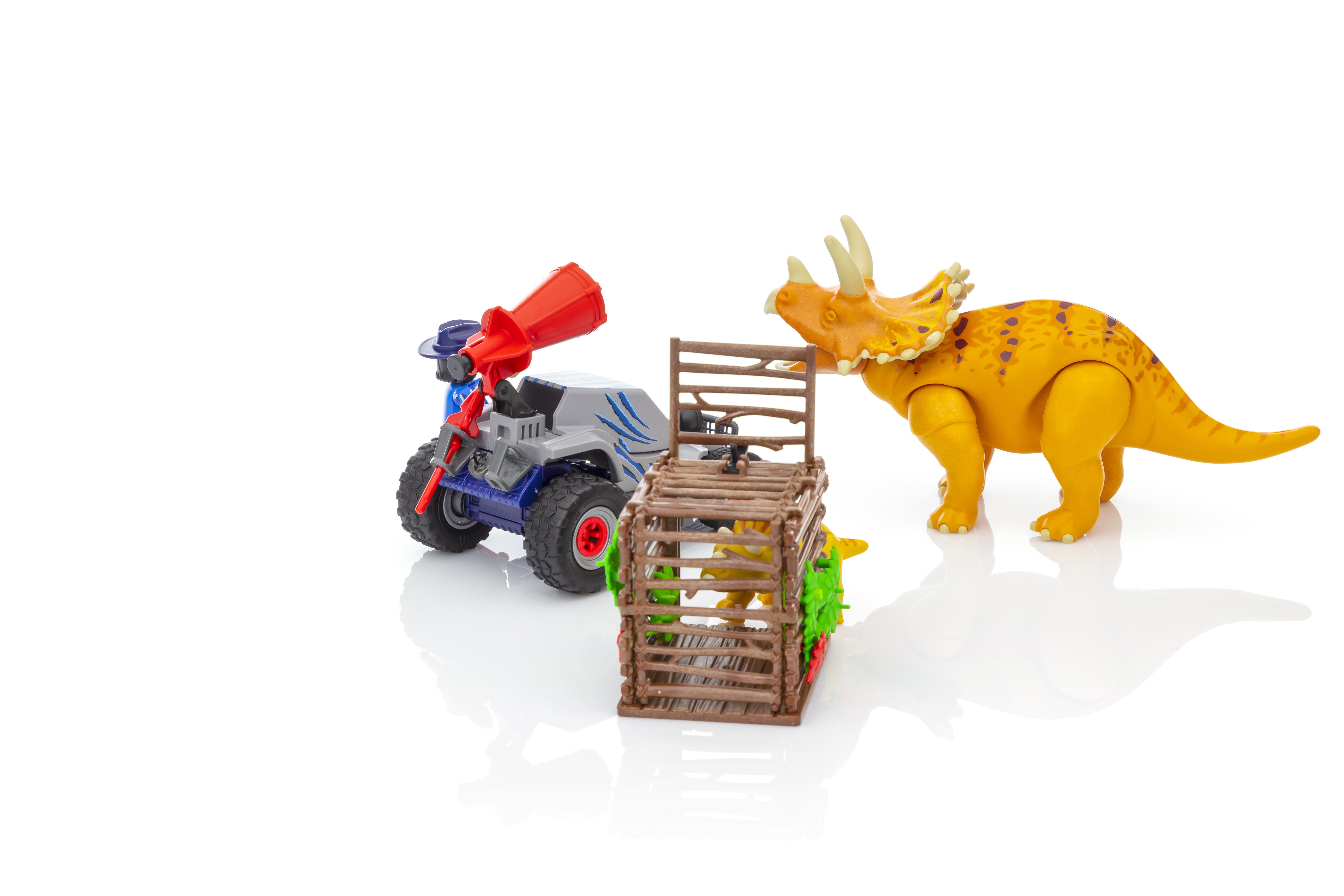 coche con triceratops