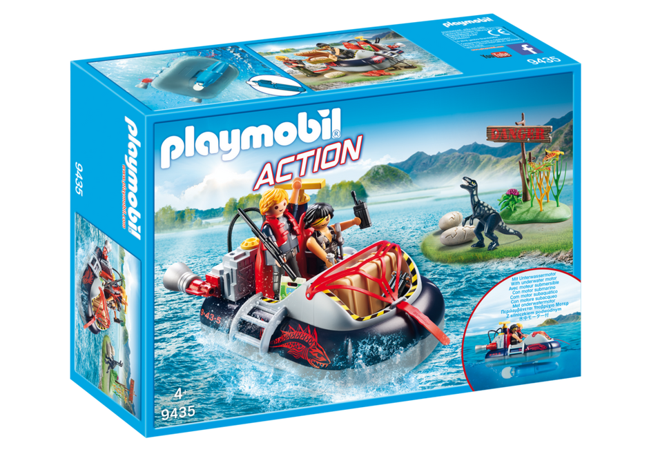 Playmobil Action Luftkissenboot mit Unterwassermotor 9435Spielzeug ab 4 Jahre 