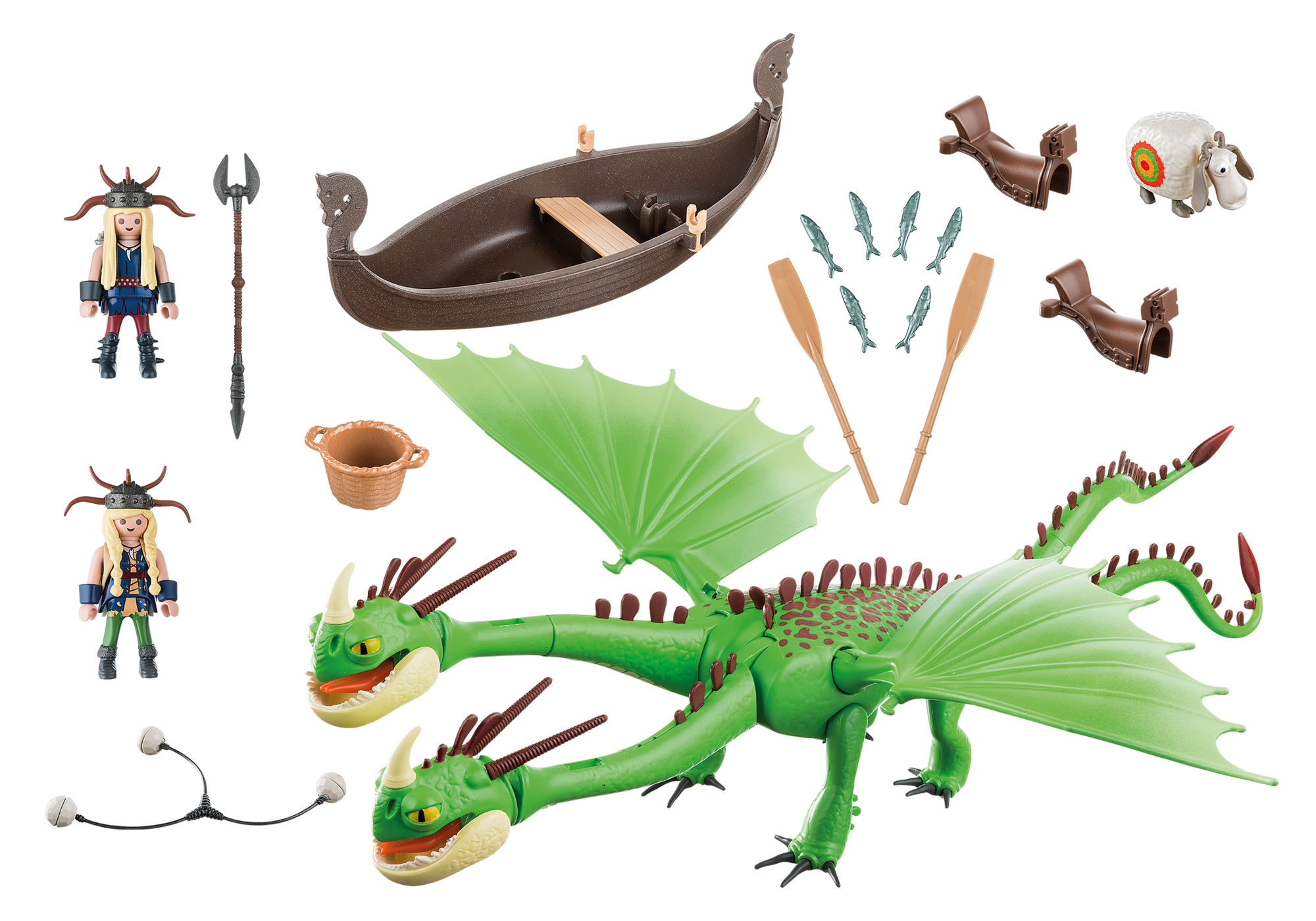 dragon dos cabezas playmobil