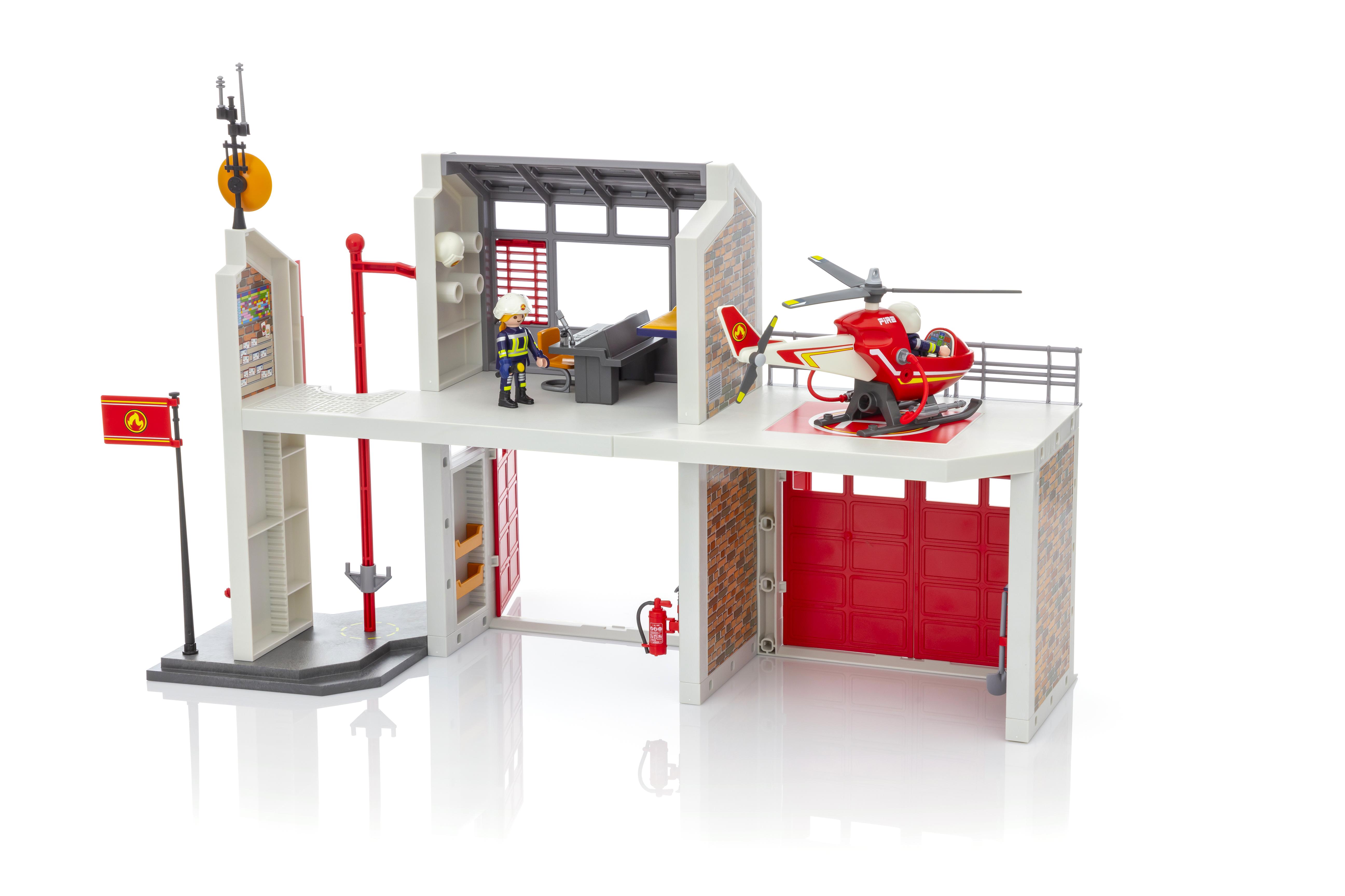 Grote brandweerkazerne met helicopter 9462 PLAYMOBIL®