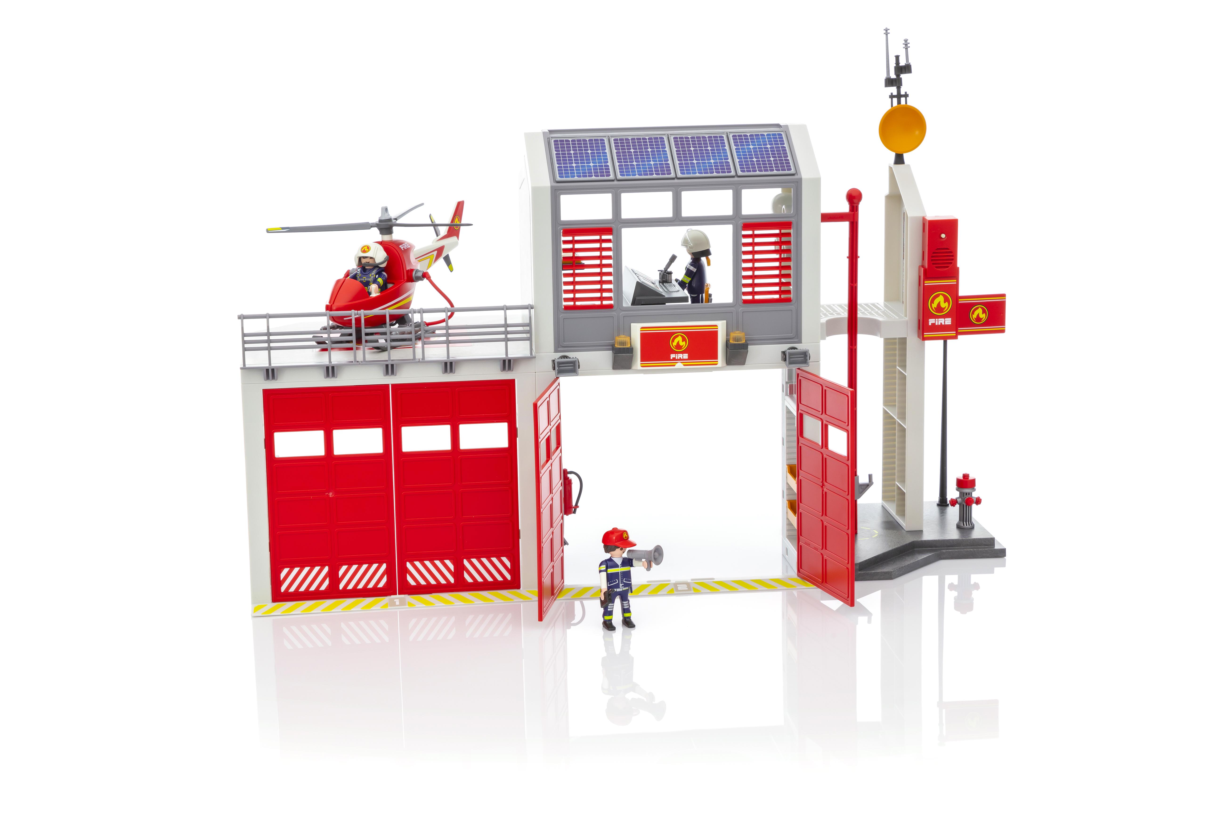 playmobil city action fire station