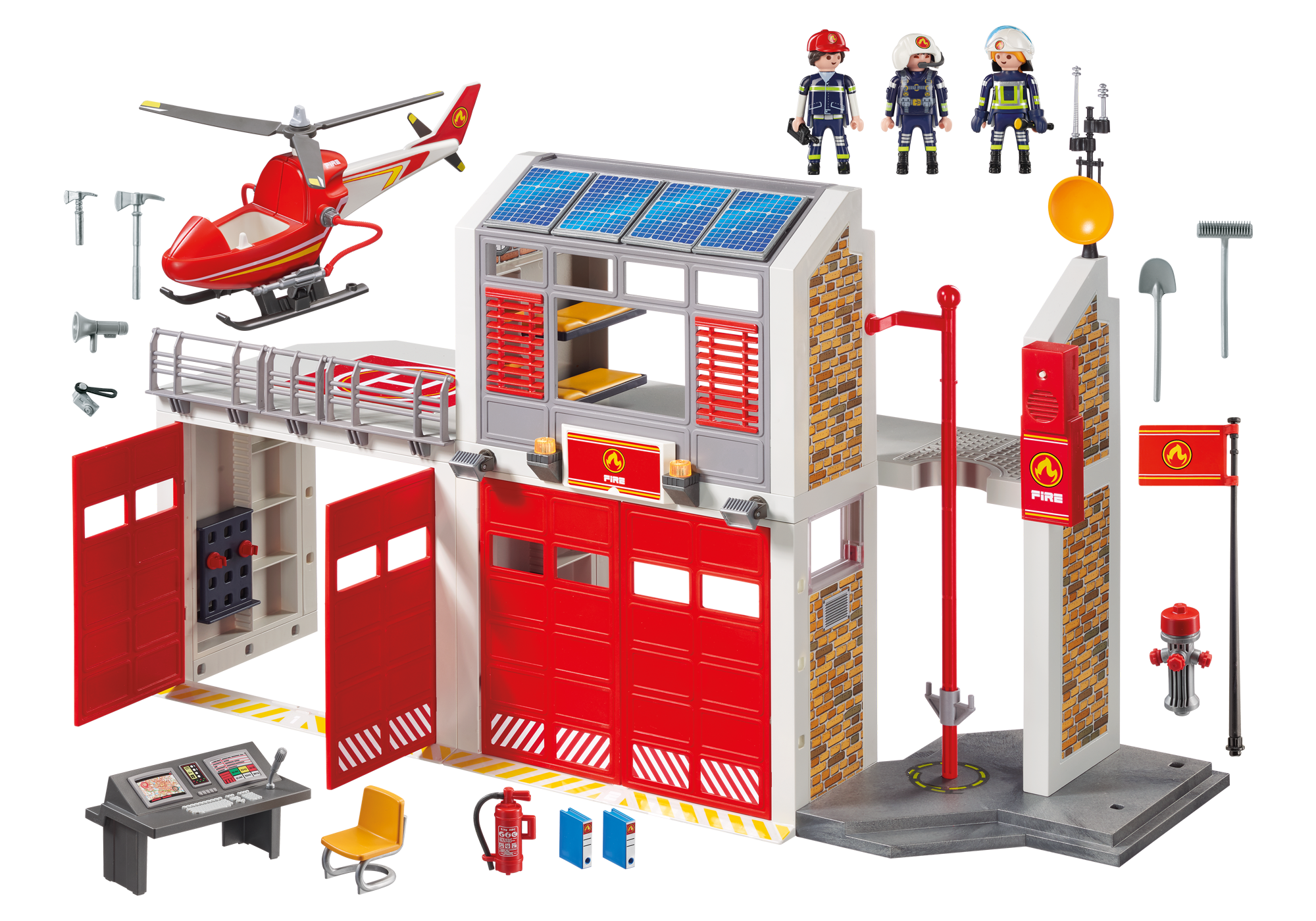 caserne de pompier playmobil