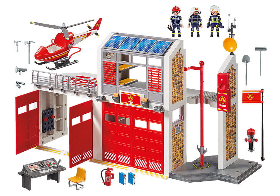 9462 Caserne de pompiers avec hélicoptère  detail image 5