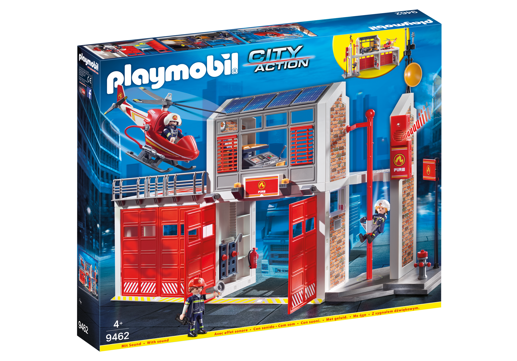 caserne pompier playmobil 123