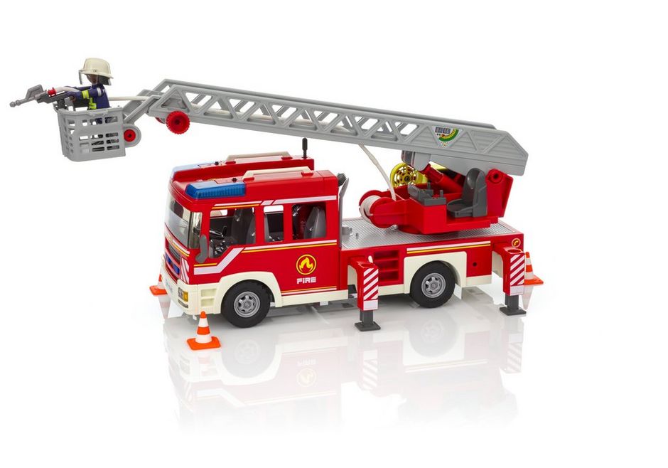 PLAYMOBIL® City Action 9463 Feuerwehr-Leiterfahrzeug mit Licht und Sound NEU OVP 