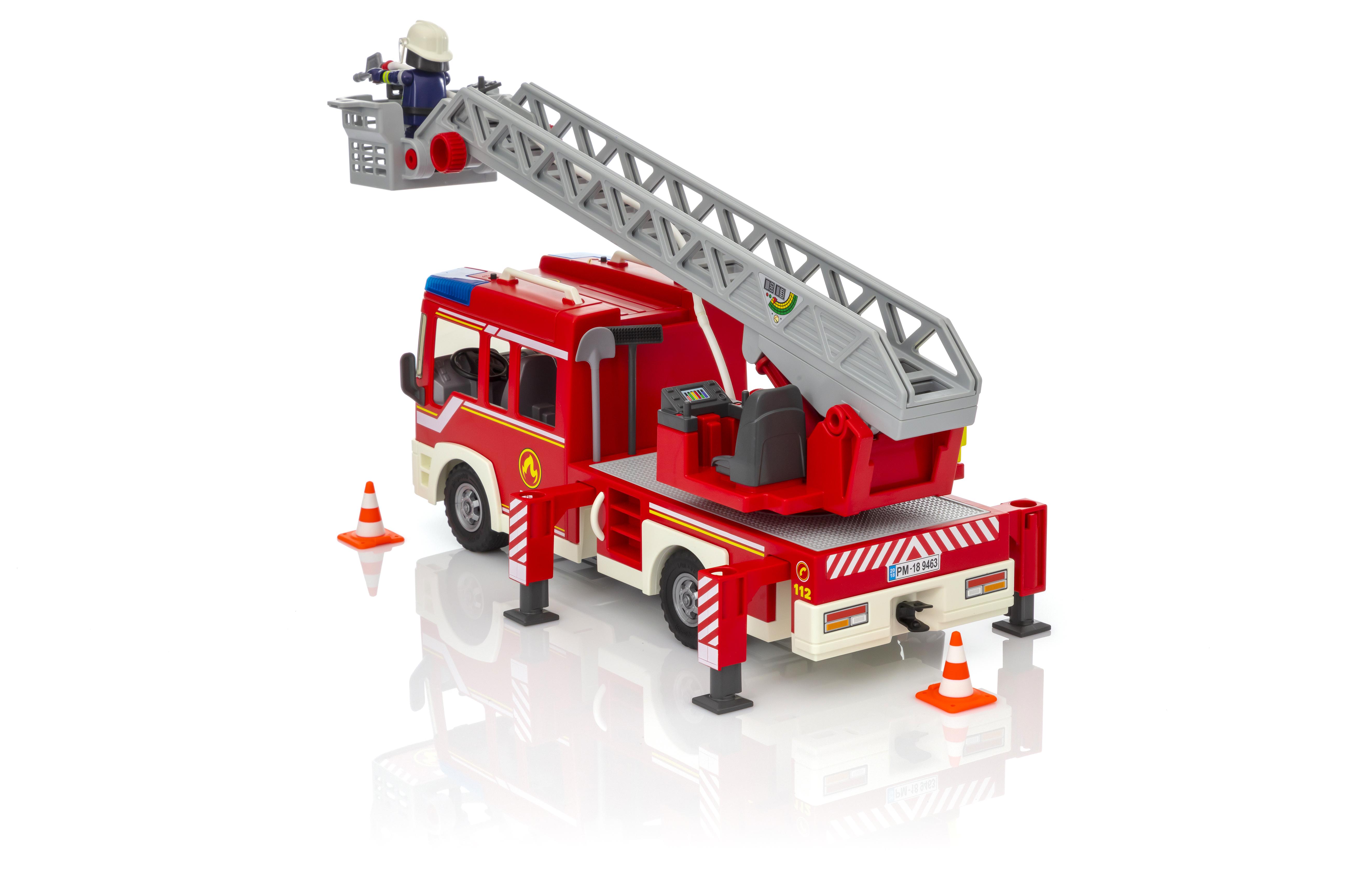 playmobil ladder unit with lights and sound