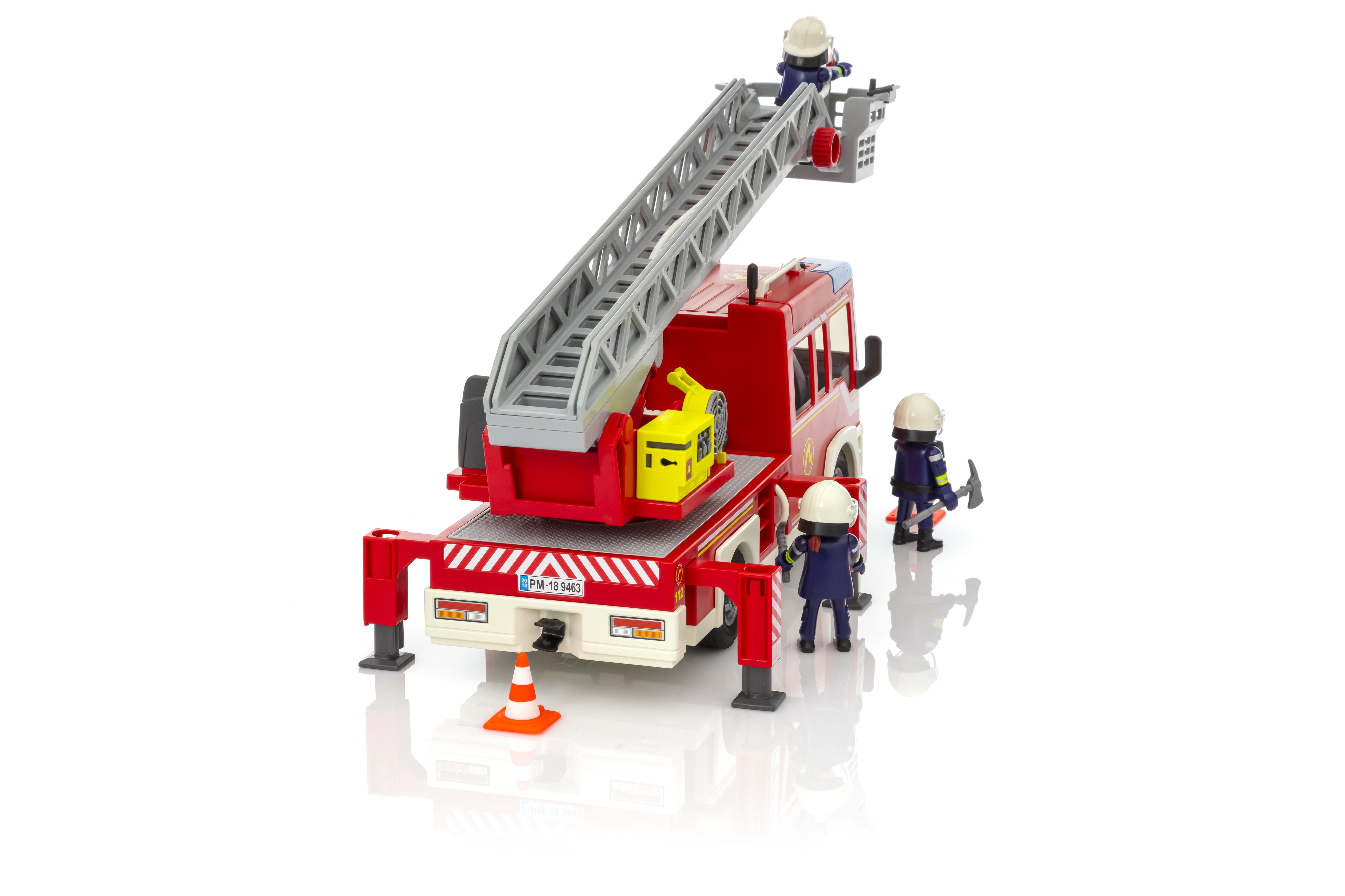 playmobil fire engine with ladder