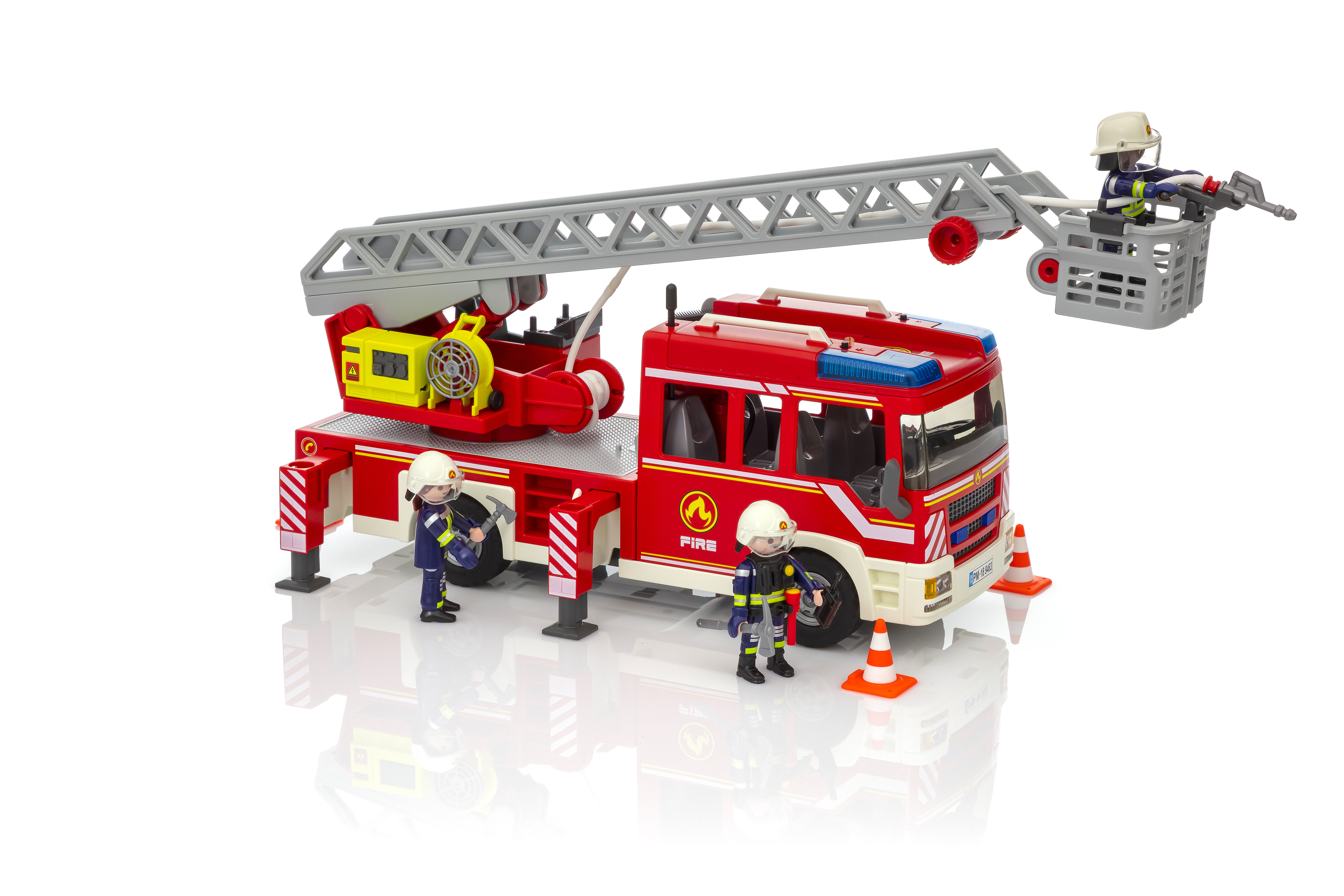 Camion pompiers avec échelle - | PLAYMOBIL®
