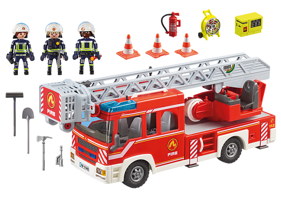 9463 Camion de pompiers avec échelle pivotante detail image 5