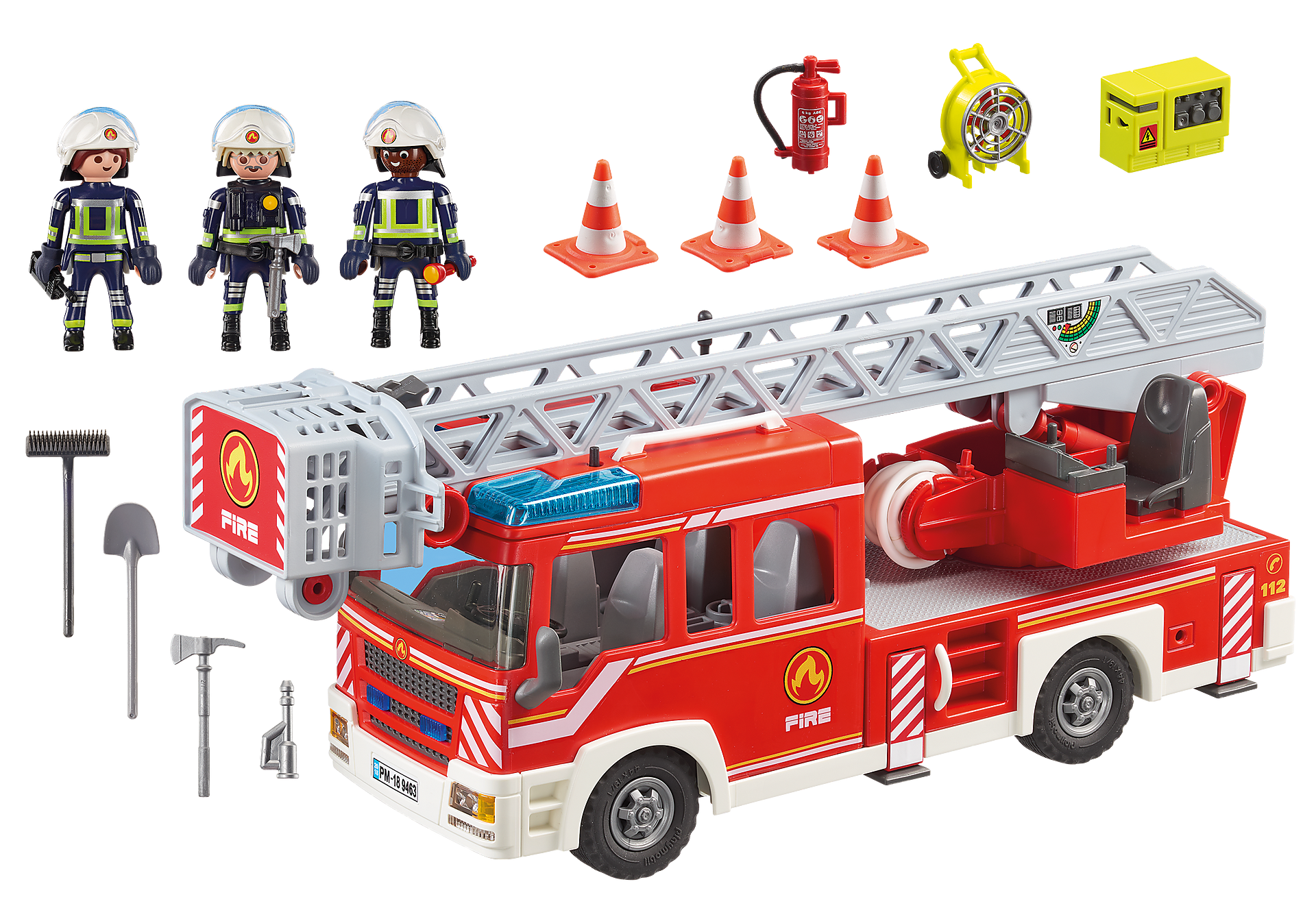 9463 Camion de pompiers avec échelle pivotante zoom image5