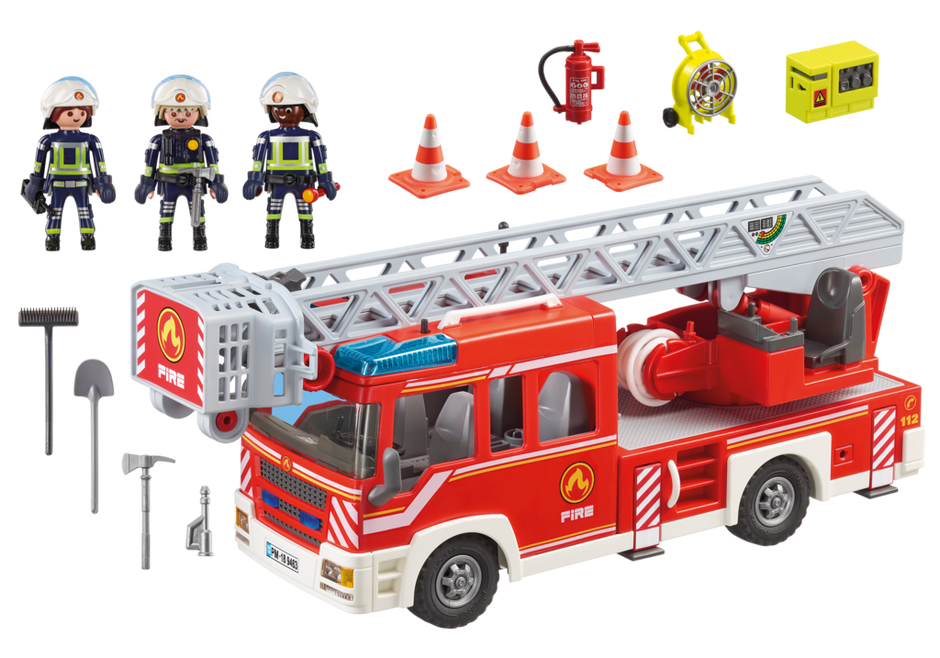 Playmobil City Action 9463 Feuerwehr-Leiterfahrzeug mit Licht und Sound Playmobil City Action 9463 Feuerwehr-Leiterfahrzeug mit Licht und Sound