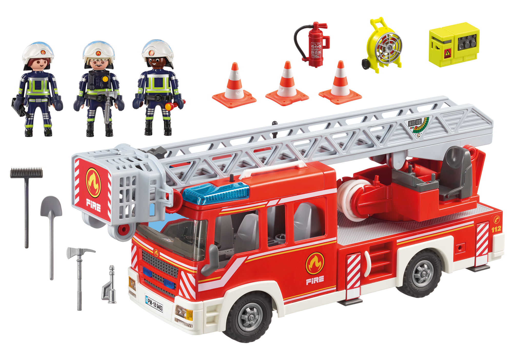 playmobil 5362 city action ladder unit with lights and sound