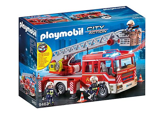 Camion de pompiers avec échelle pivotante Camion de pompiers avec échelle pivotante