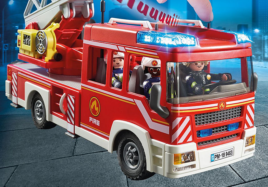 9463 Camion de pompiers avec échelle pivotante  detail image 6