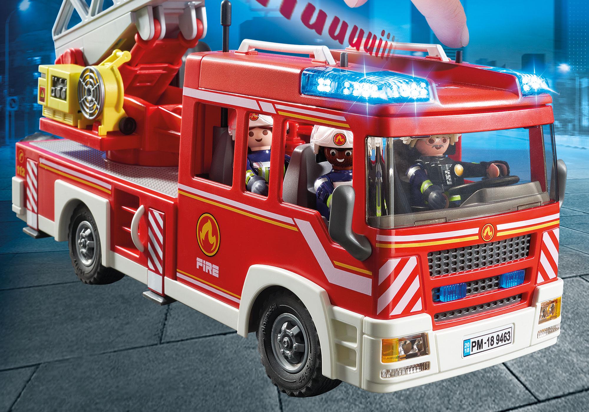 playmobil ladder unit with lights and sound