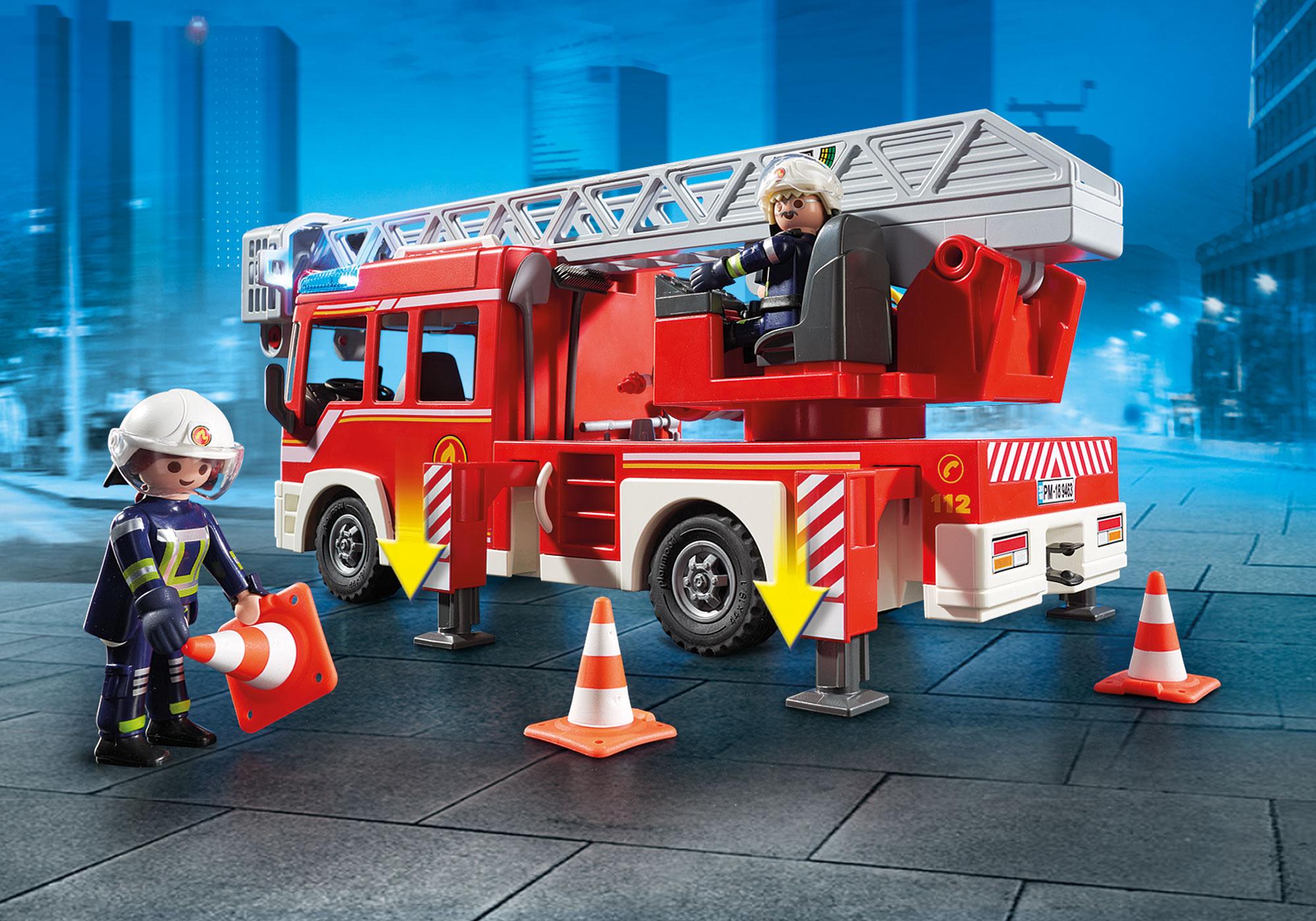 playmobil ladder unit with lights and sound