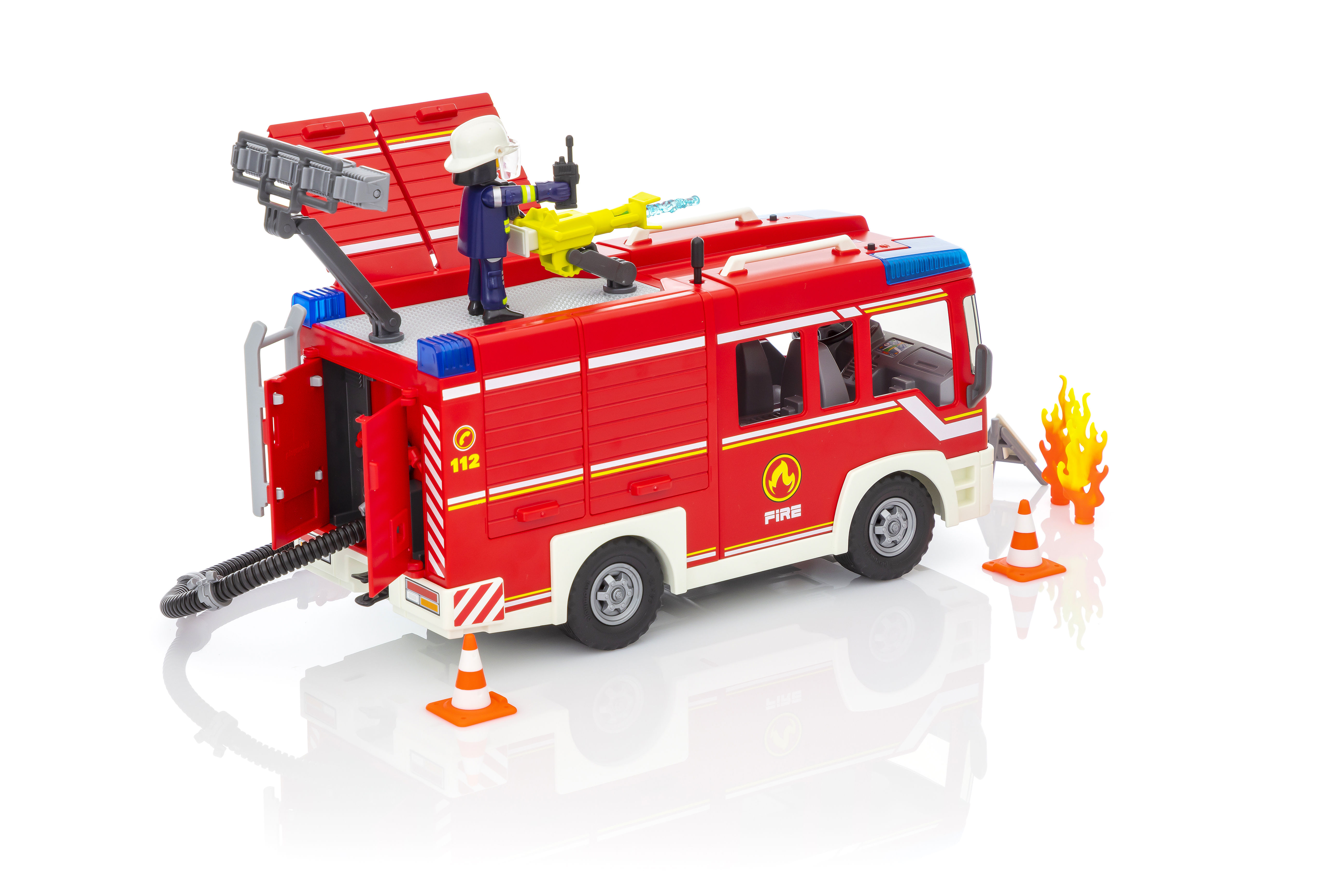 Playmobil 9464 - city action - fourgon d'intervention des pompiers