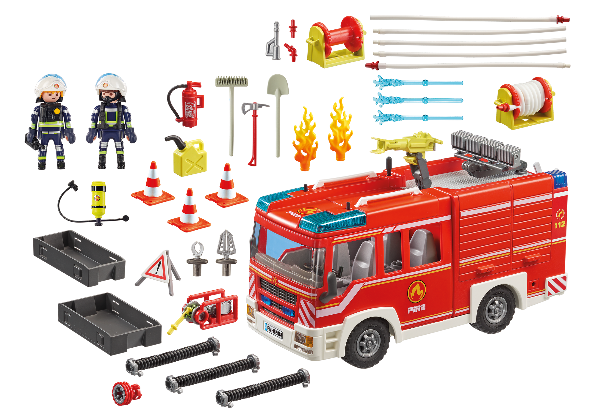 playmobil airport fire engine