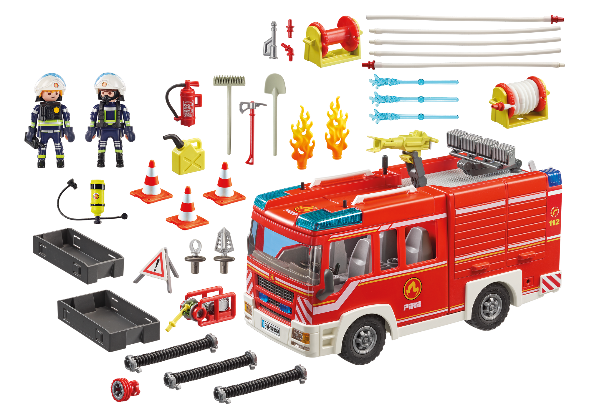 camion playmobil pompier