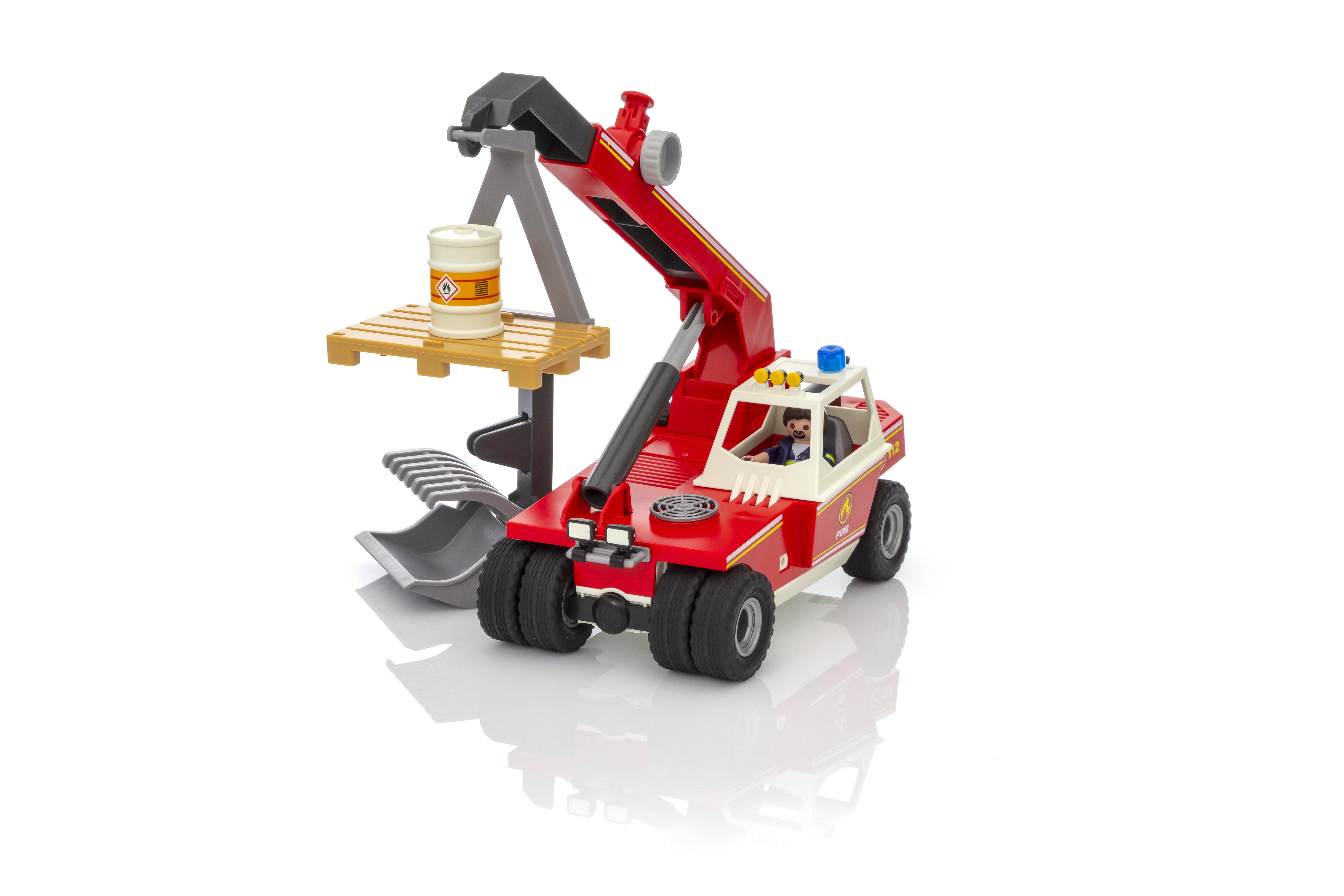 playmobil fire crane