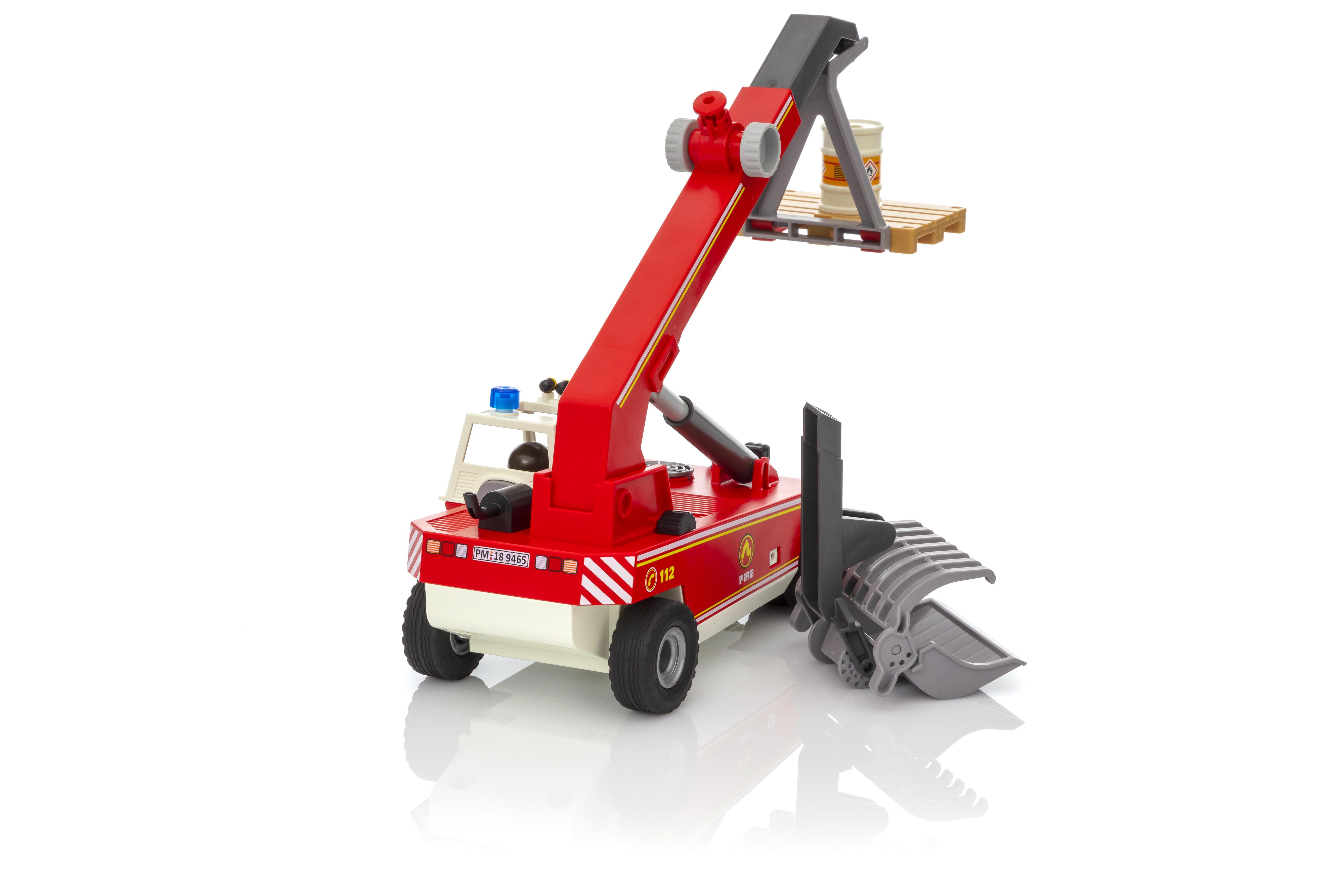 playmobil fire crane