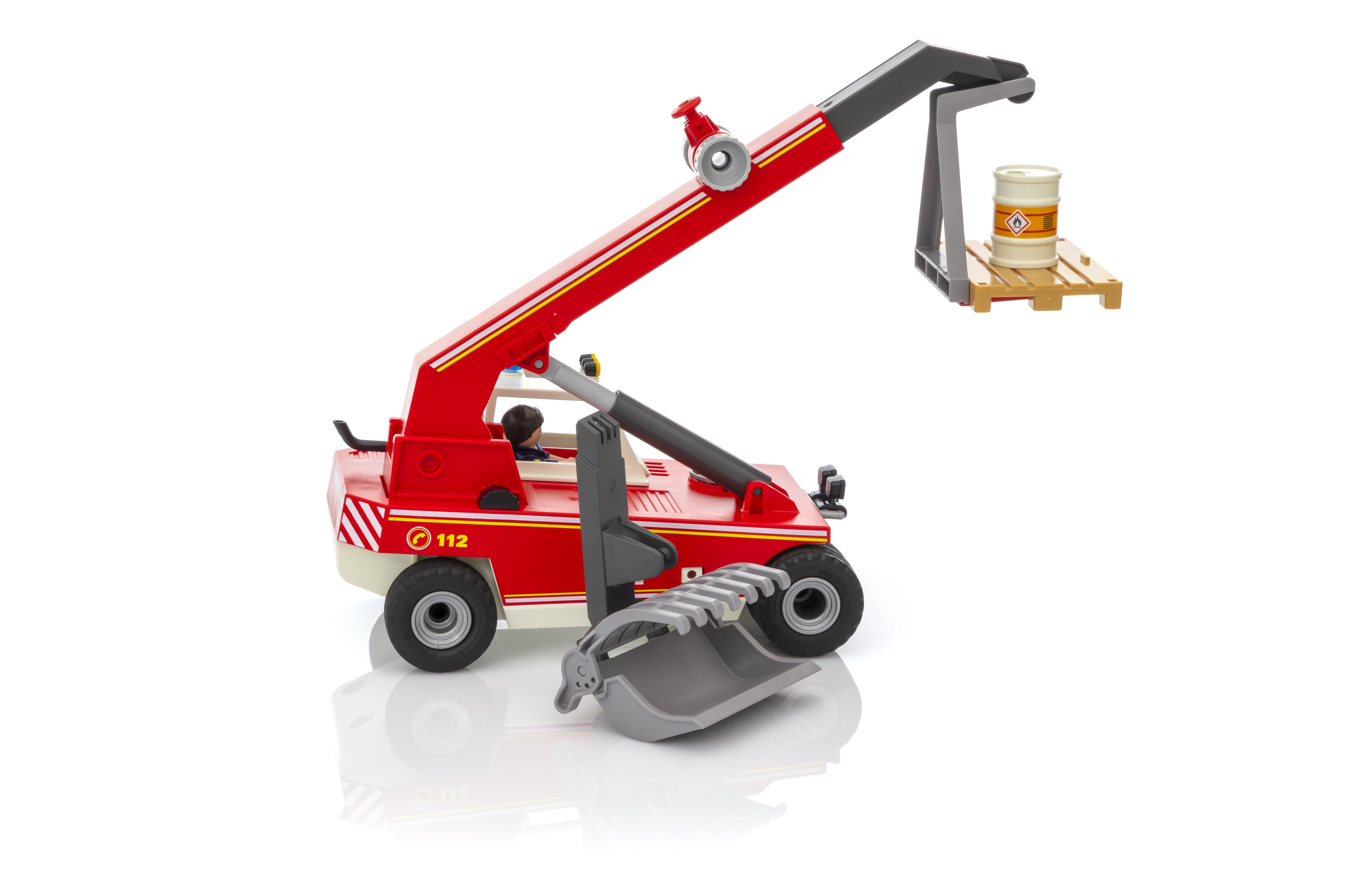 playmobil fire crane