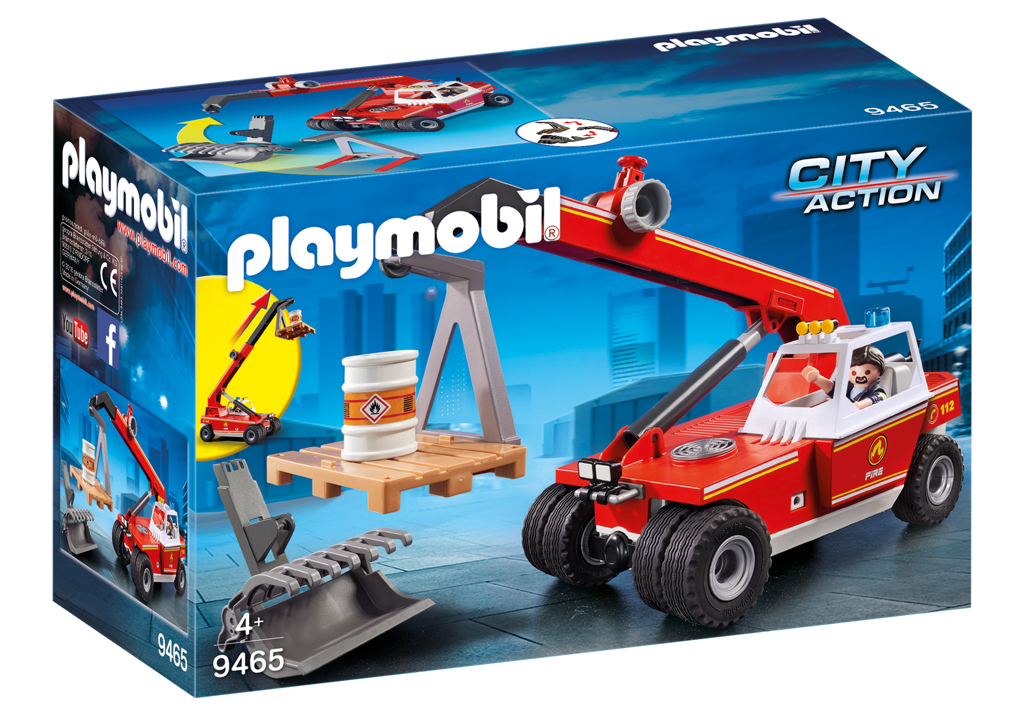 Fire Crane - 9465 - PLAYMOBIL® USA