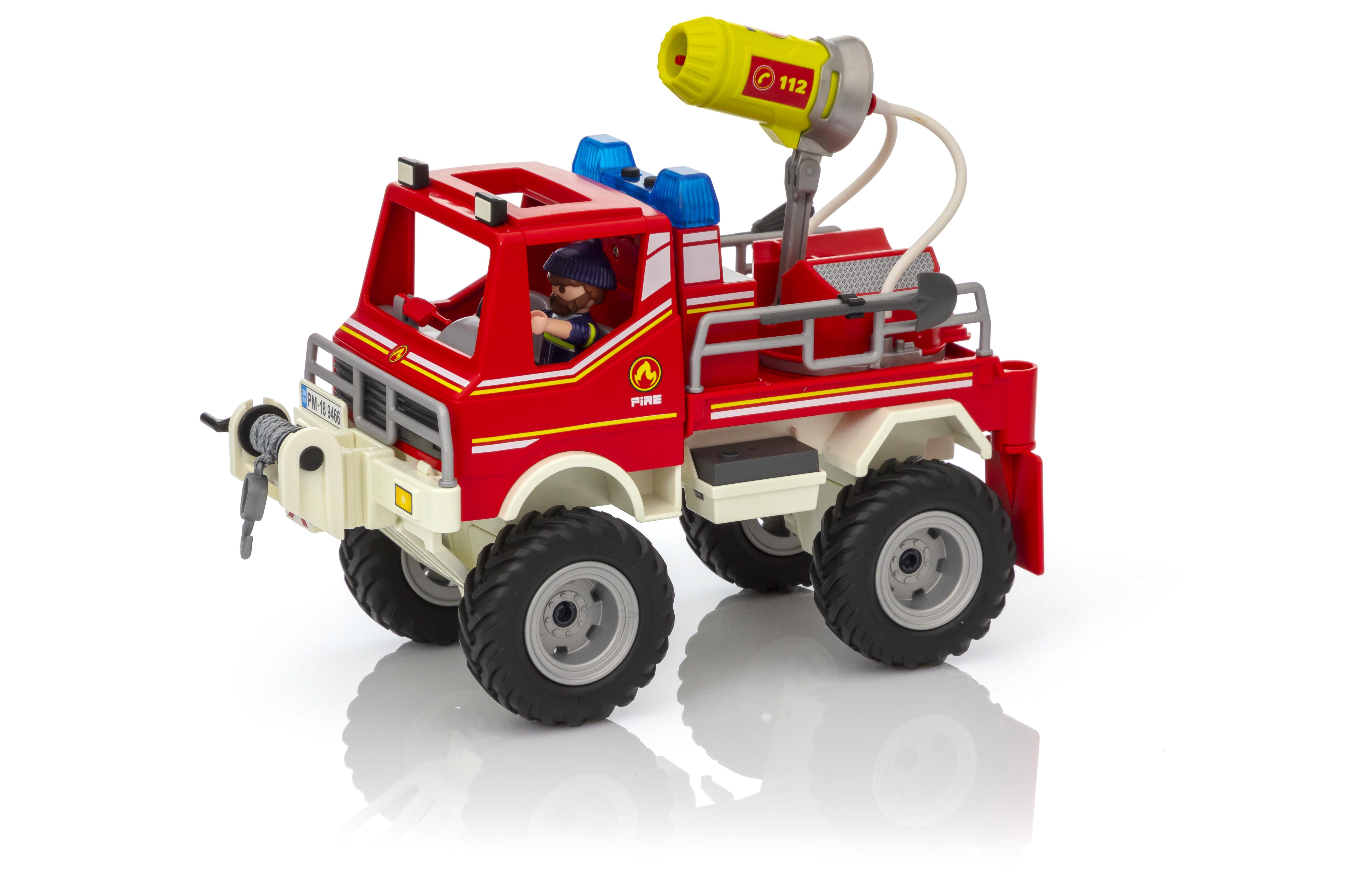 playmobil pompier 4x4