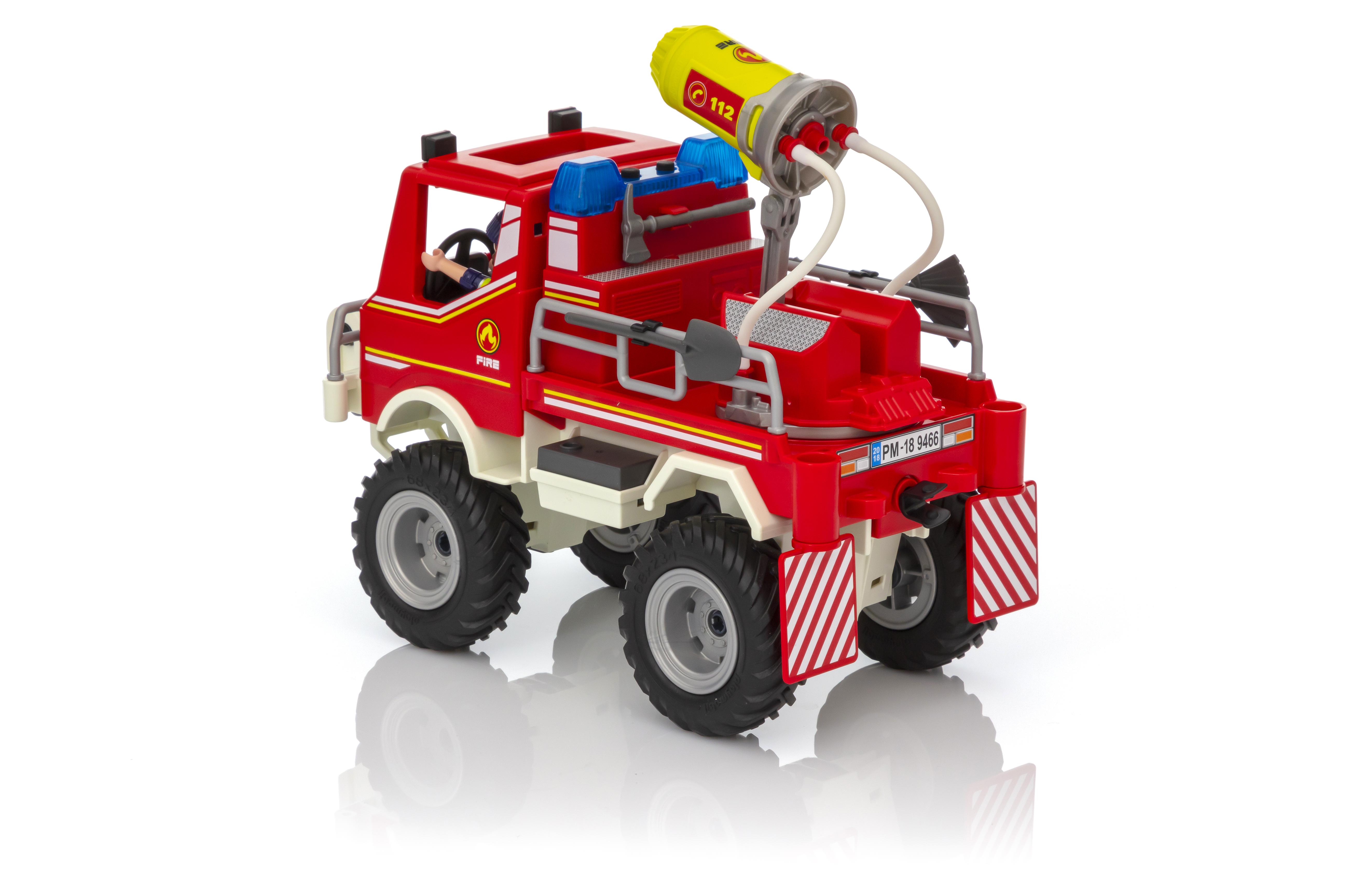 playmobil pompier 4x4