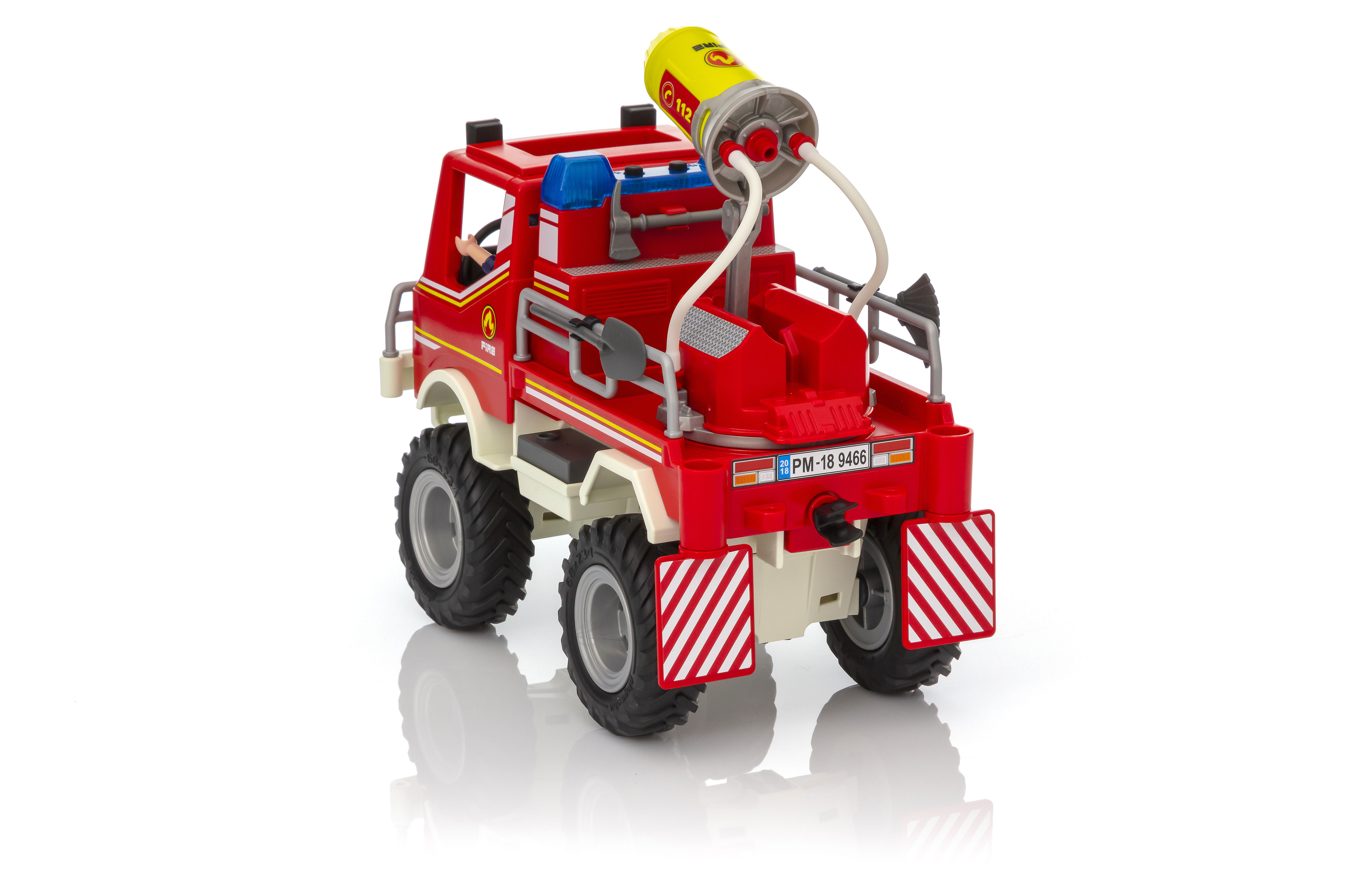 Playmobil 4x4 de pompier avec lance-eau 9466 
