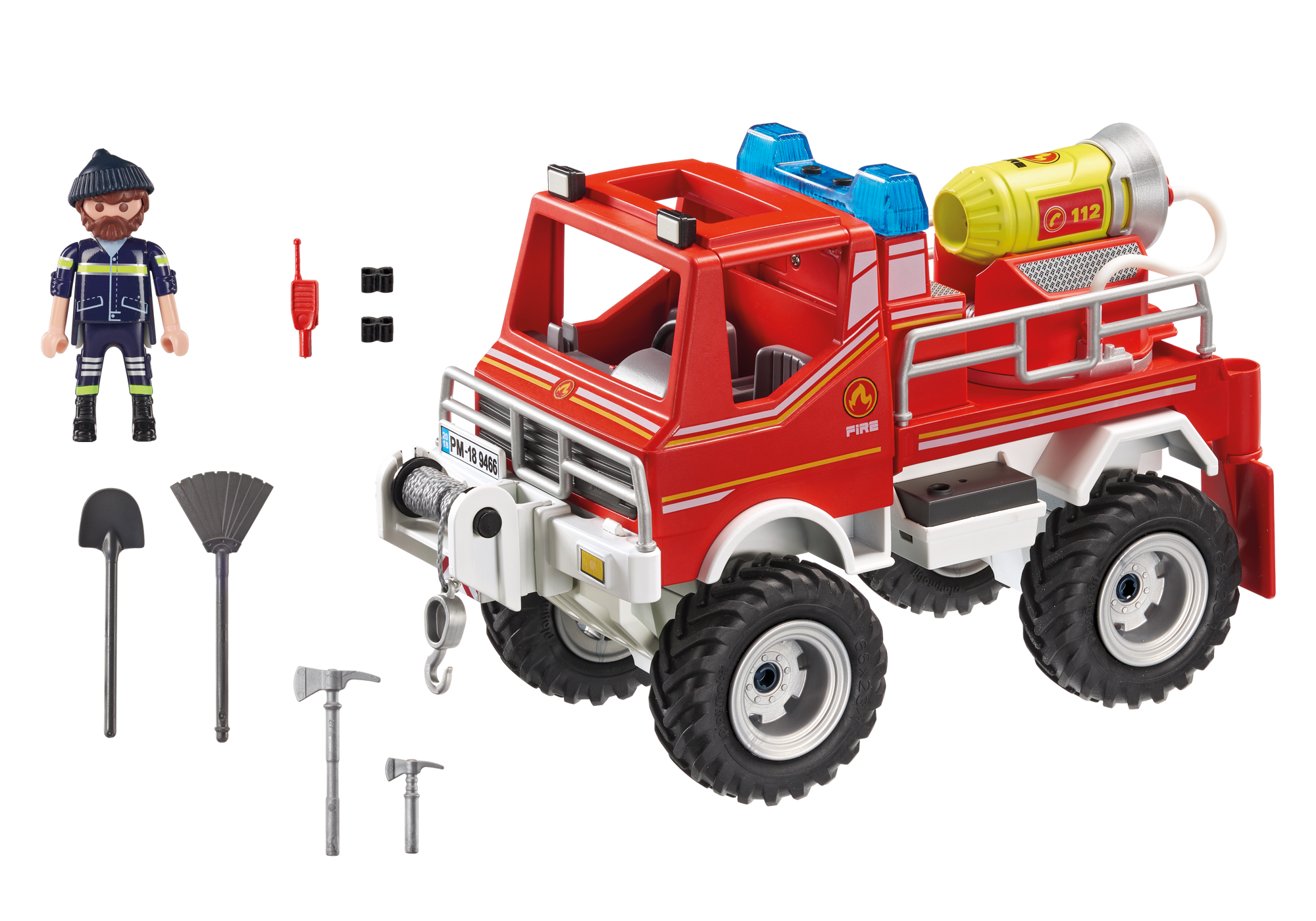 playmobil airport fire truck