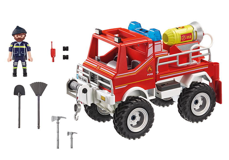 9466 Brandweer terreinwagen met waterkanon detail image 4