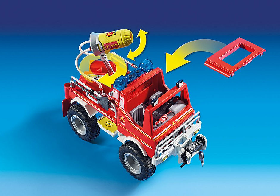 9466 Brandweer terreinwagen met waterkanon detail image 7
