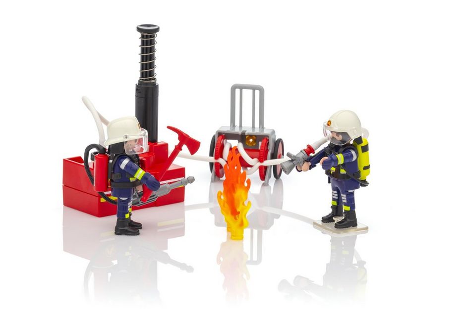 Playmobil City Action Fire Fighting Operation With Pump Building Set 5397 NEW 