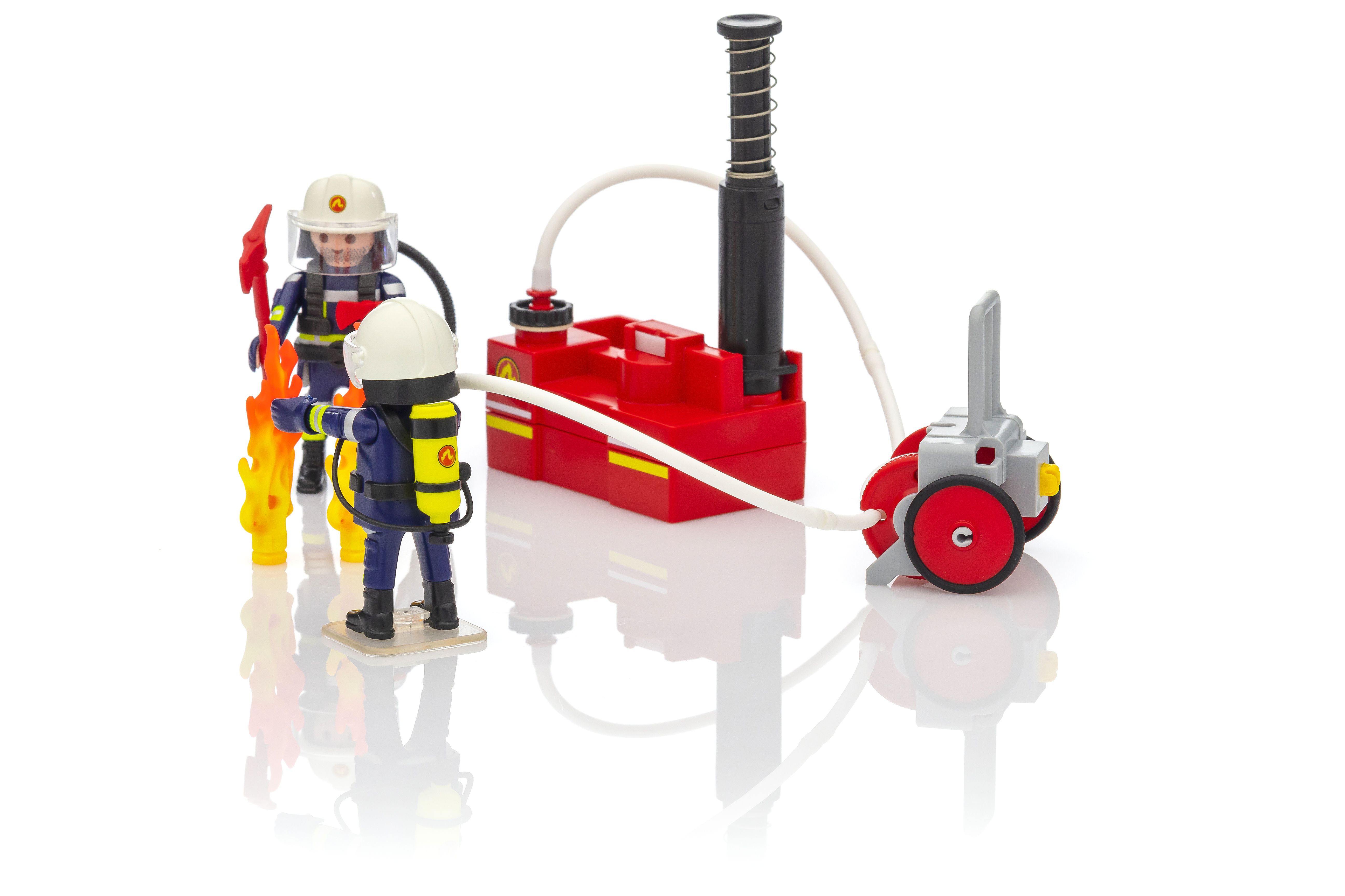 9468 'playmobil' Pompiers Avec Matériel D'incendie 1218 - N/A - Kiabi -  18.49€