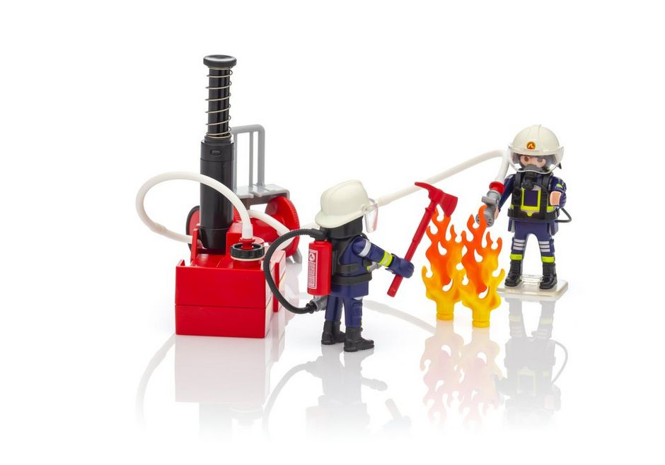 PLAYMOBIL® City Action 9468 Feuerwehrmänner mit Löschpumpe NEU OVP 