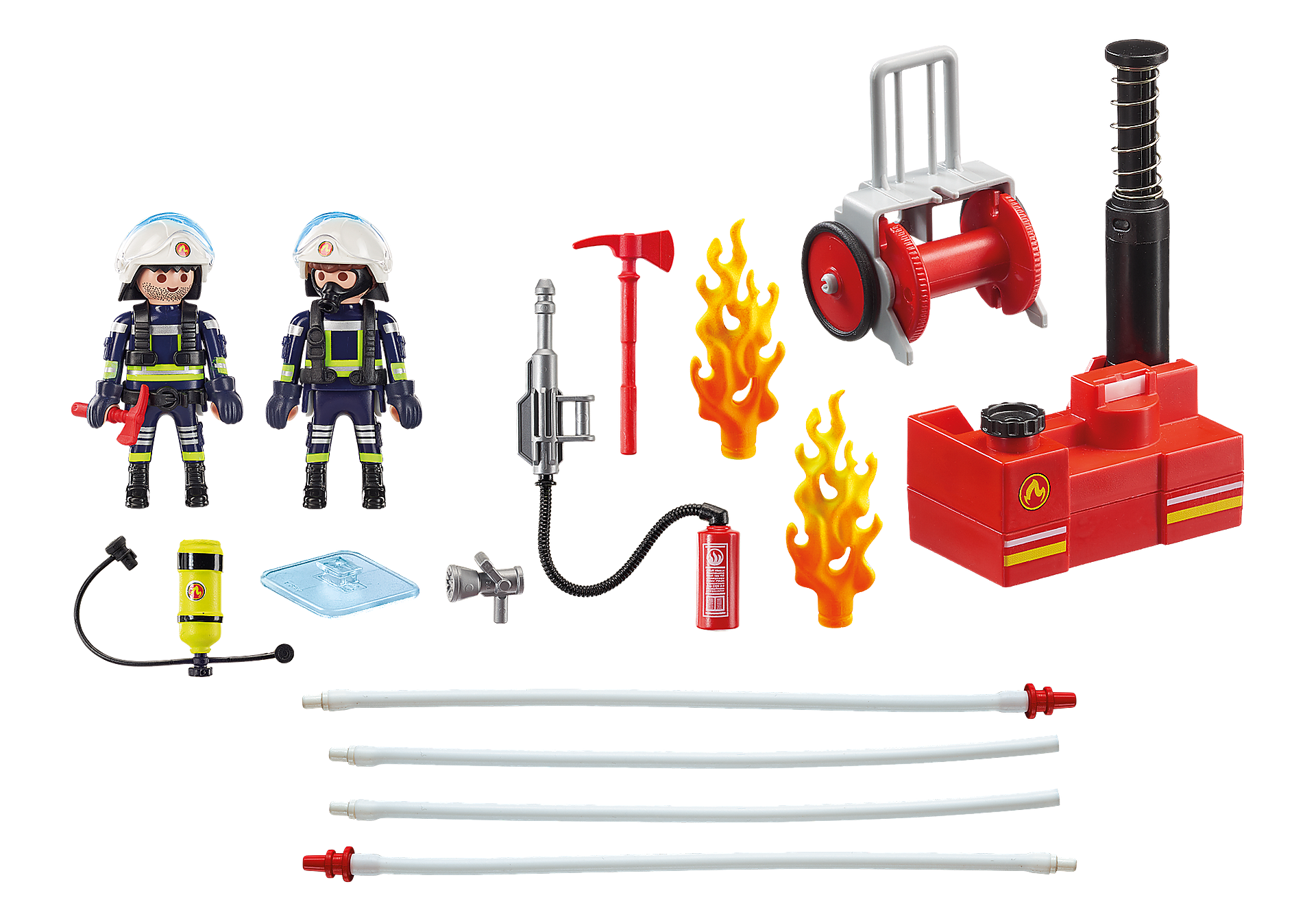 9468 Pompiers avec matériel d'incendie  zoom image4