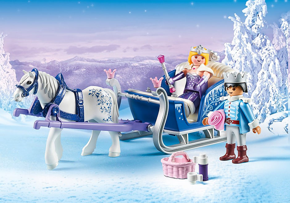 9474 Sleigh with Royal Couple detail image 1