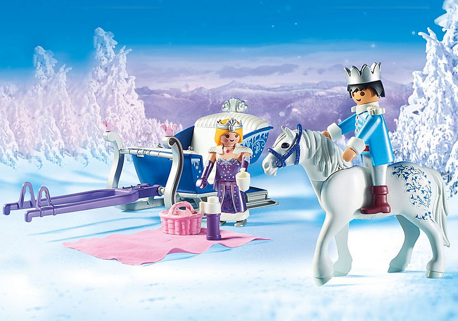 9474 Sleigh with Royal Couple detail image 4