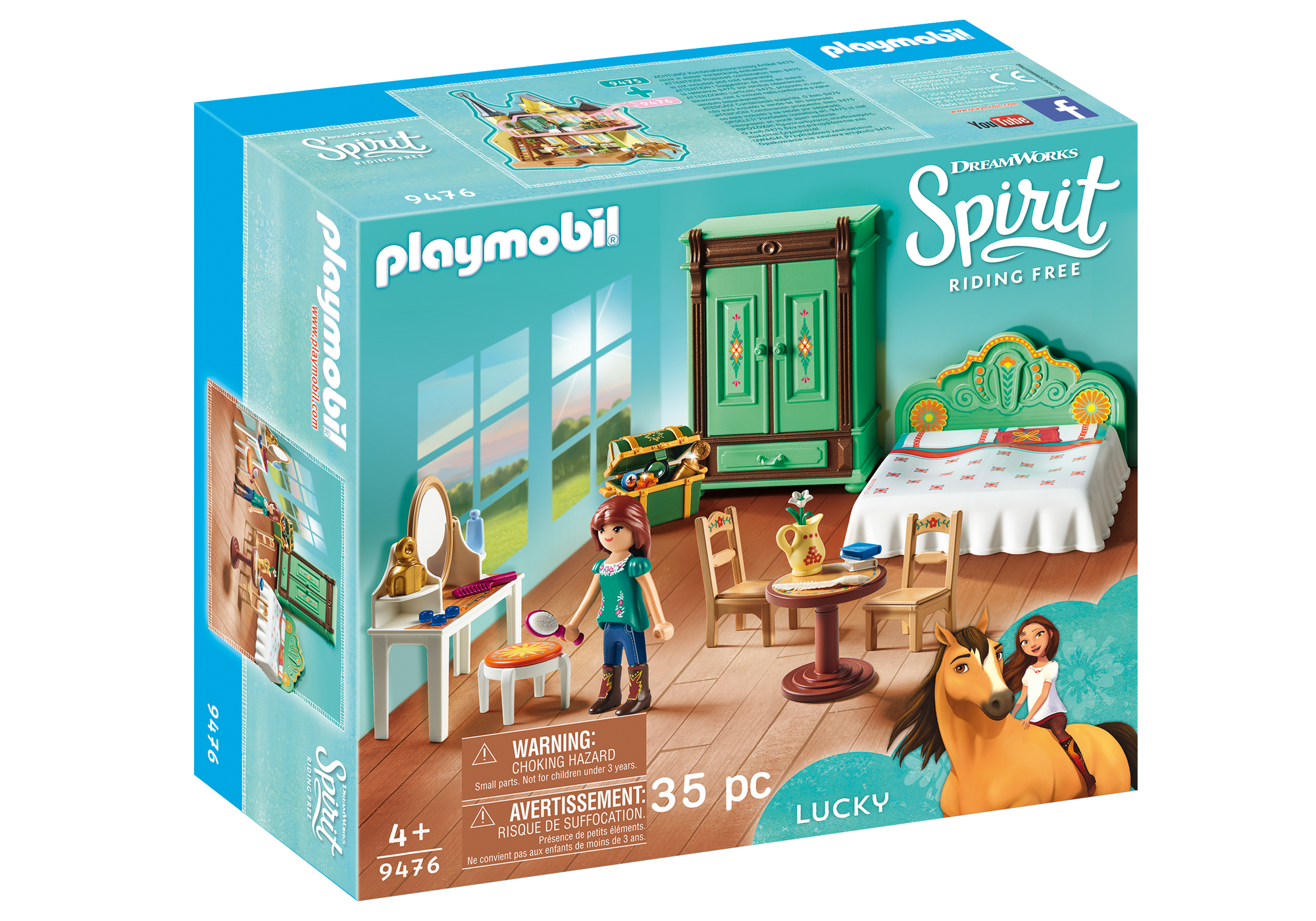 playmobil chambre de lucky