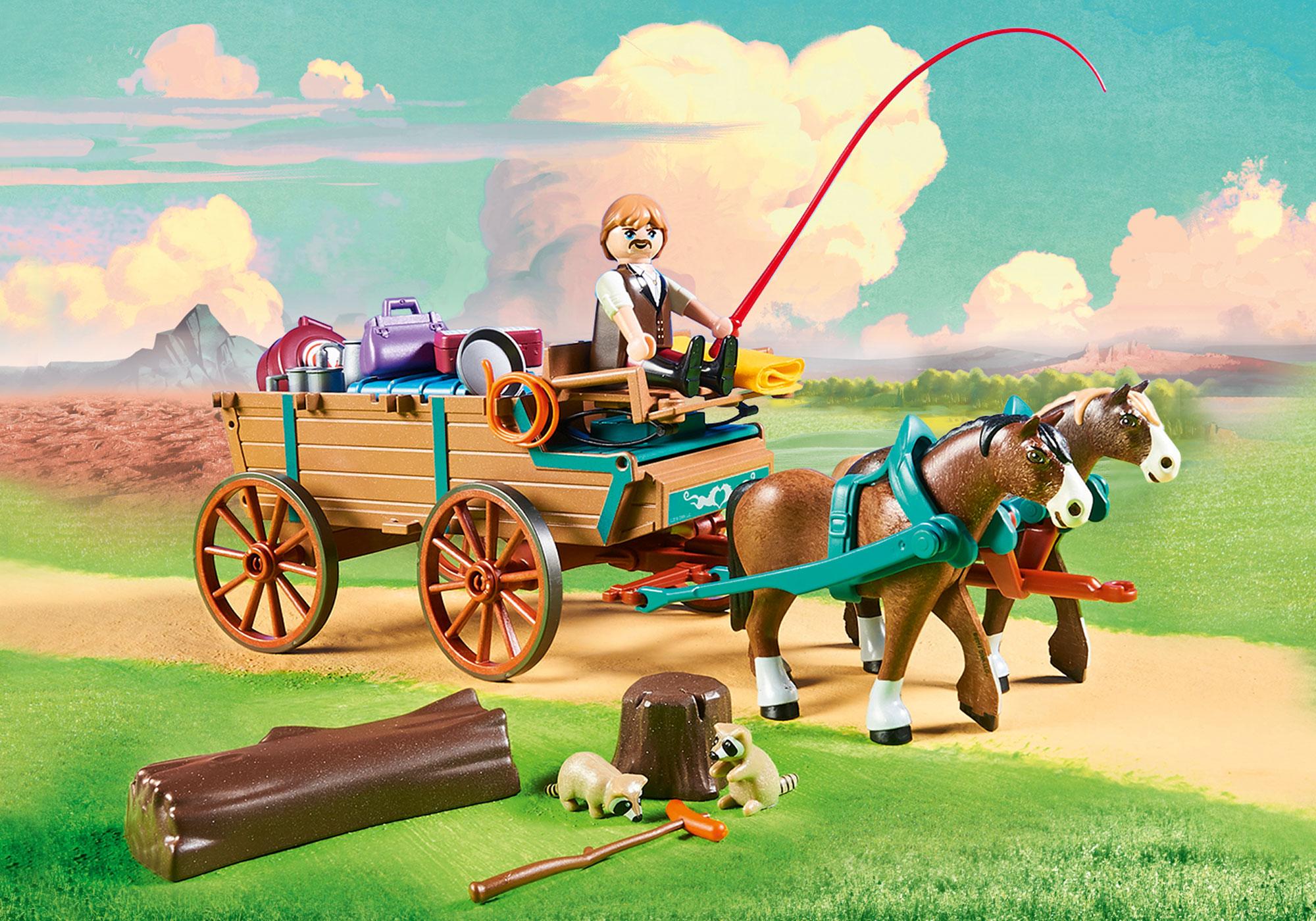 lucky's dad and wagon