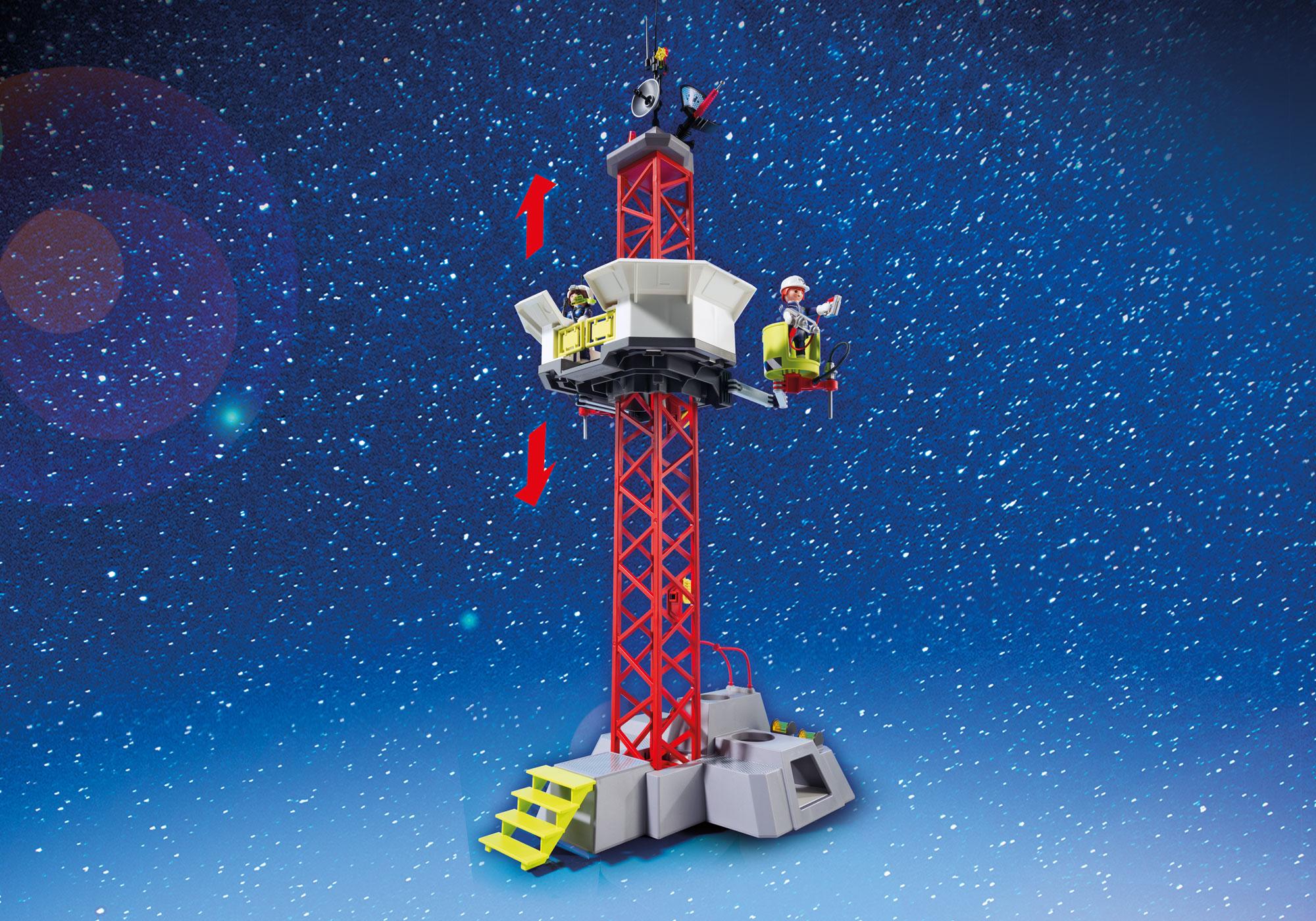 playmobil 9488 space mission rocket with launch site with lights and sound