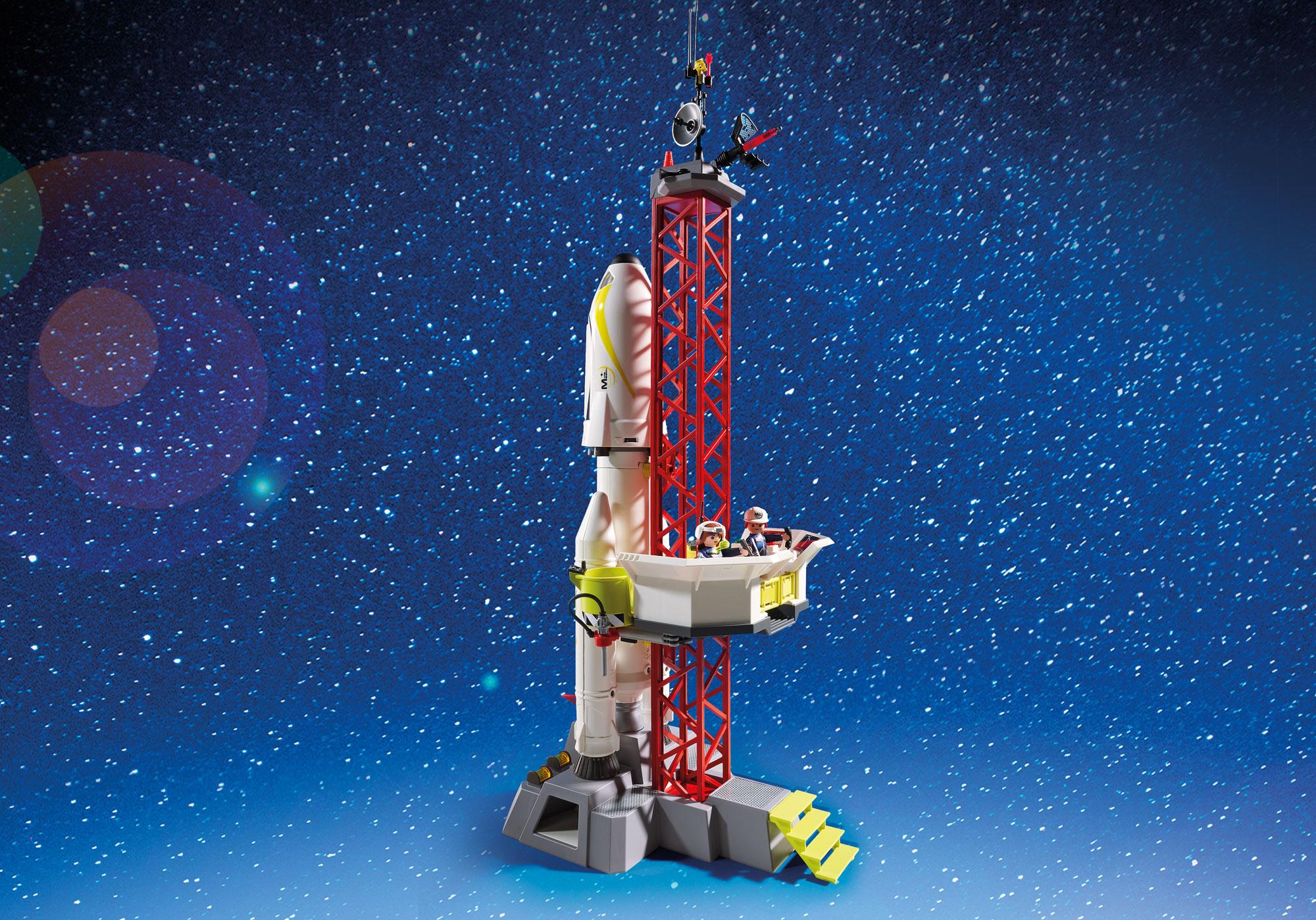 playmobil 9488 space mission rocket with launch site with lights and sound