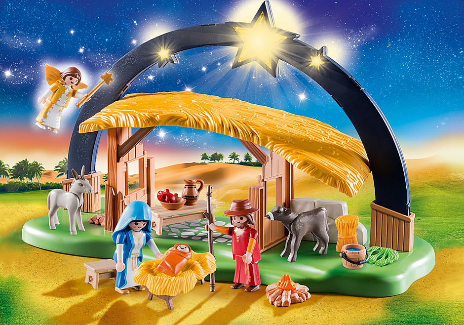 9494 Illuminating Nativity Manger detail image 1
