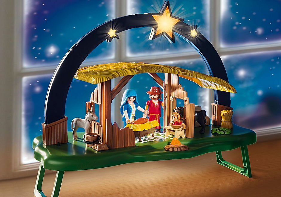 9494 Illuminating Nativity Manger detail image 4