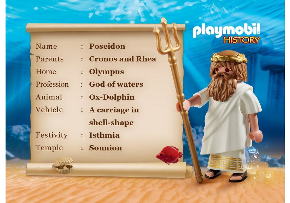 Playmobil 9523 Griechische Gods Poseidon Neu / ungeöffnet 