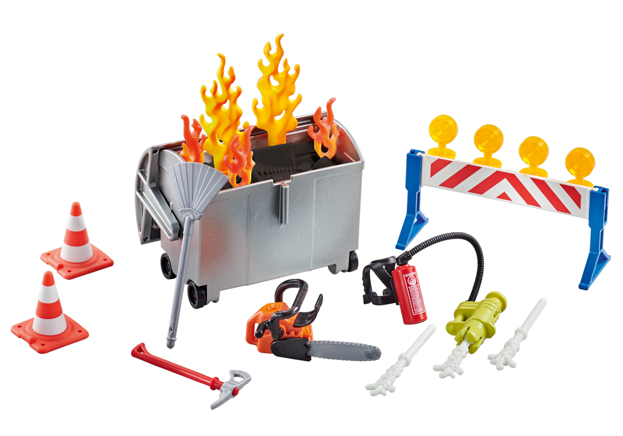 playmobil fire brigade set