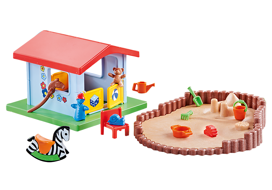 9814 Small Play House with Sandpit detail image 1